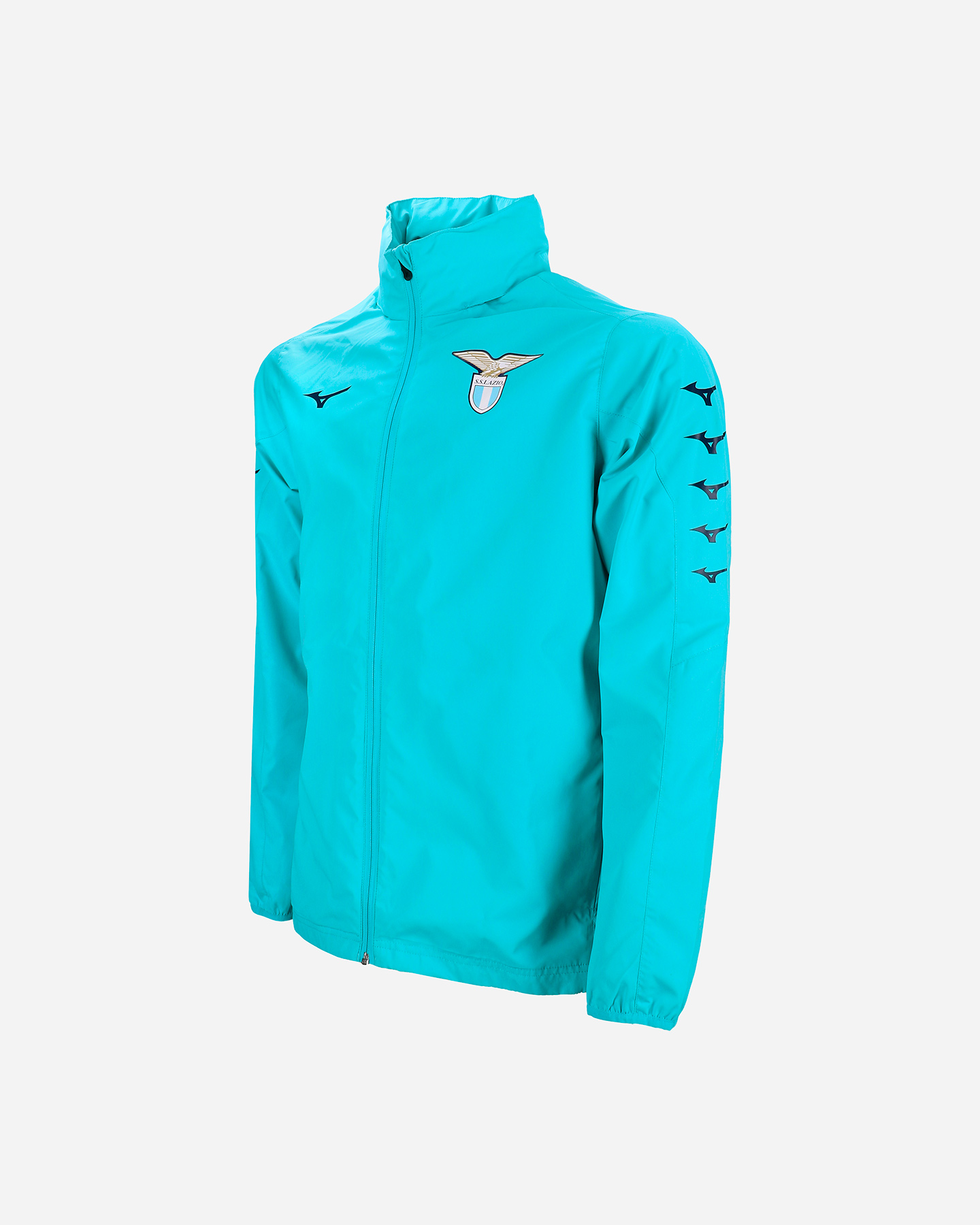 Abbigliamento calcio ufficiale MIZUNO LAZIO RAIN JACKET 23-24 M - Azzurro - 1 | Cisalfa Sport