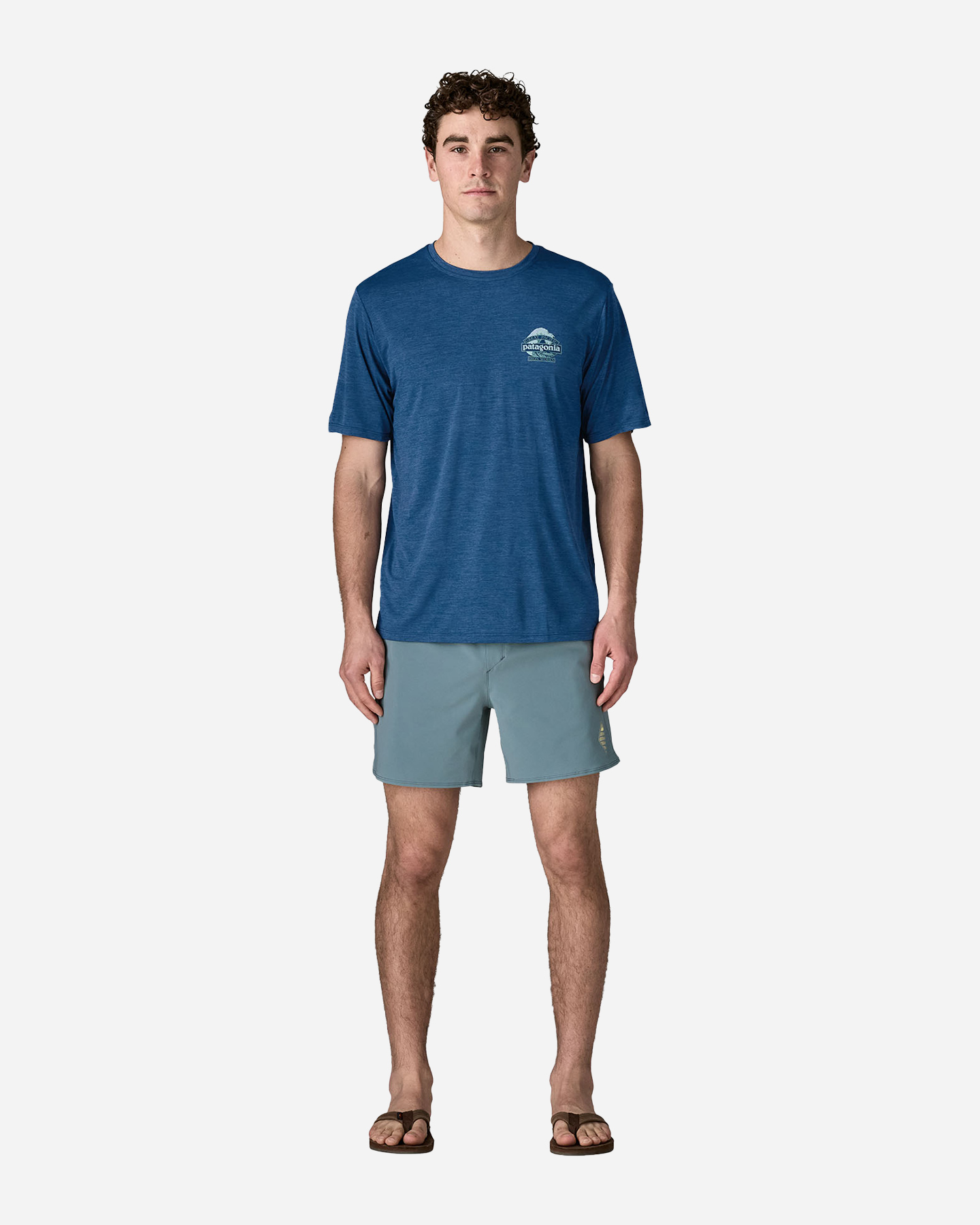 Maglia intimo tecnico PATAGONIA CAP COOL DAILY GREAT WAVES M - Blu - 2 | Cisalfa Sport