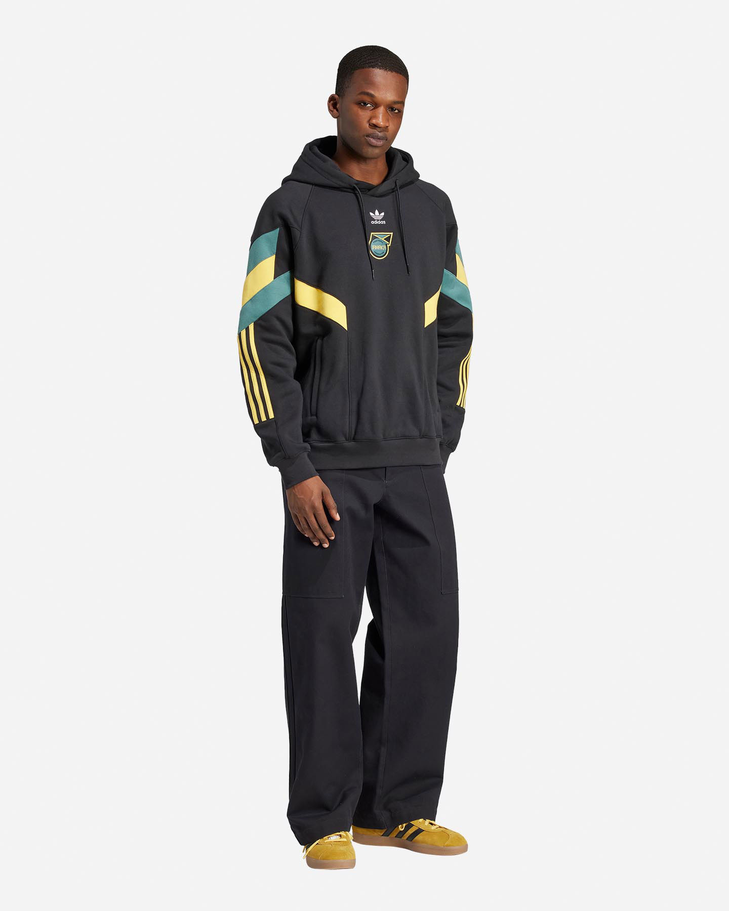 Abbigliamento calcio ufficiale ADIDAS JAMAICA 24-25 OG M - Nero - 3 | Cisalfa Sport