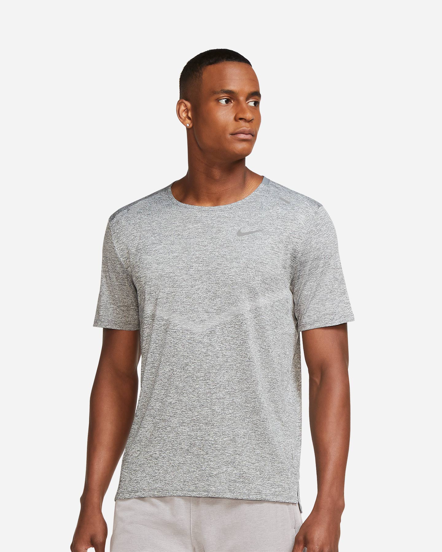 T-shirt running NIKE DRI-FIT RISE 365 M - Grigio - 0 | Cisalfa Sport