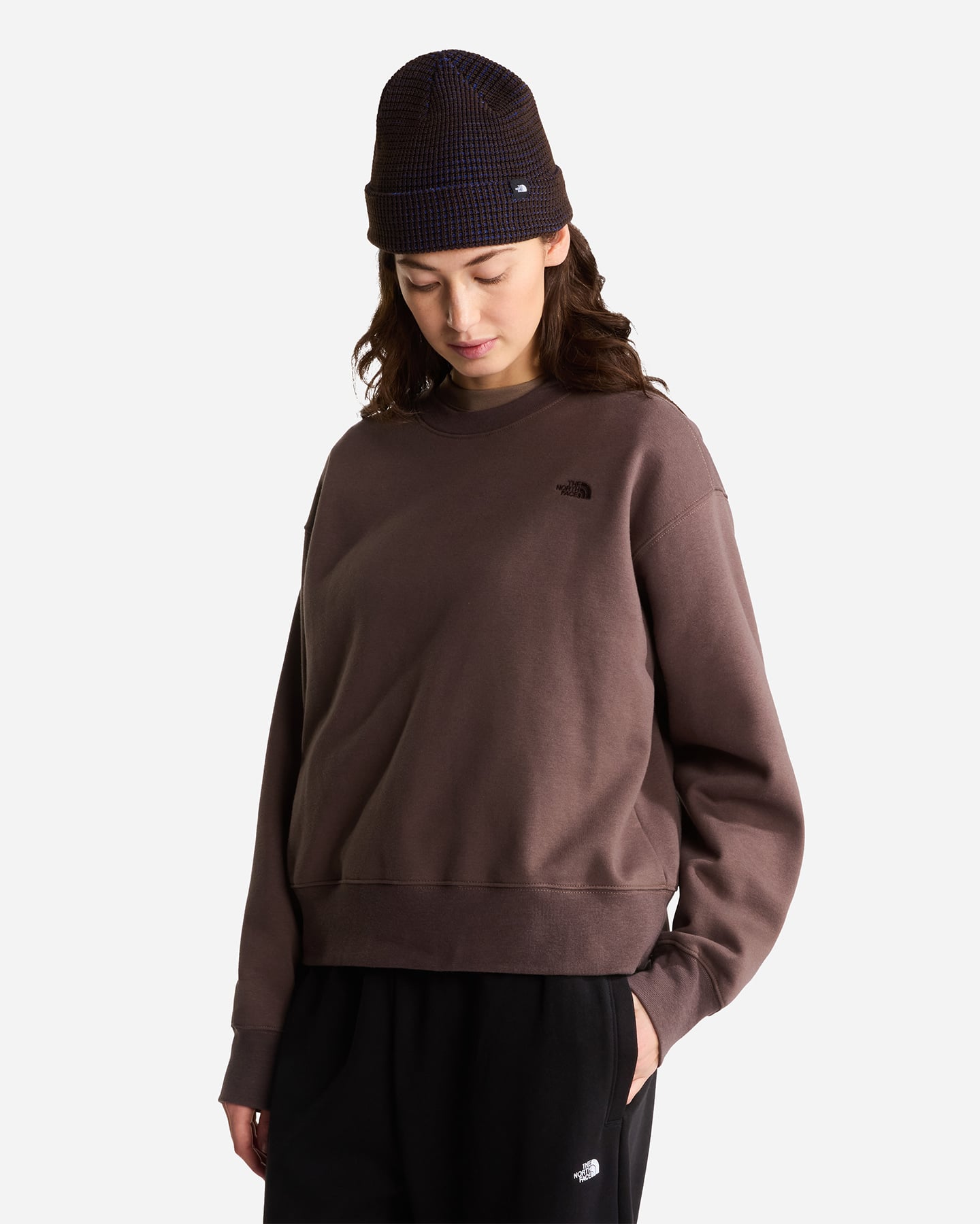 Felpa THE NORTH FACE ESSENTIAL SIMPLE DOME W - Marrone - 2 | Cisalfa Sport