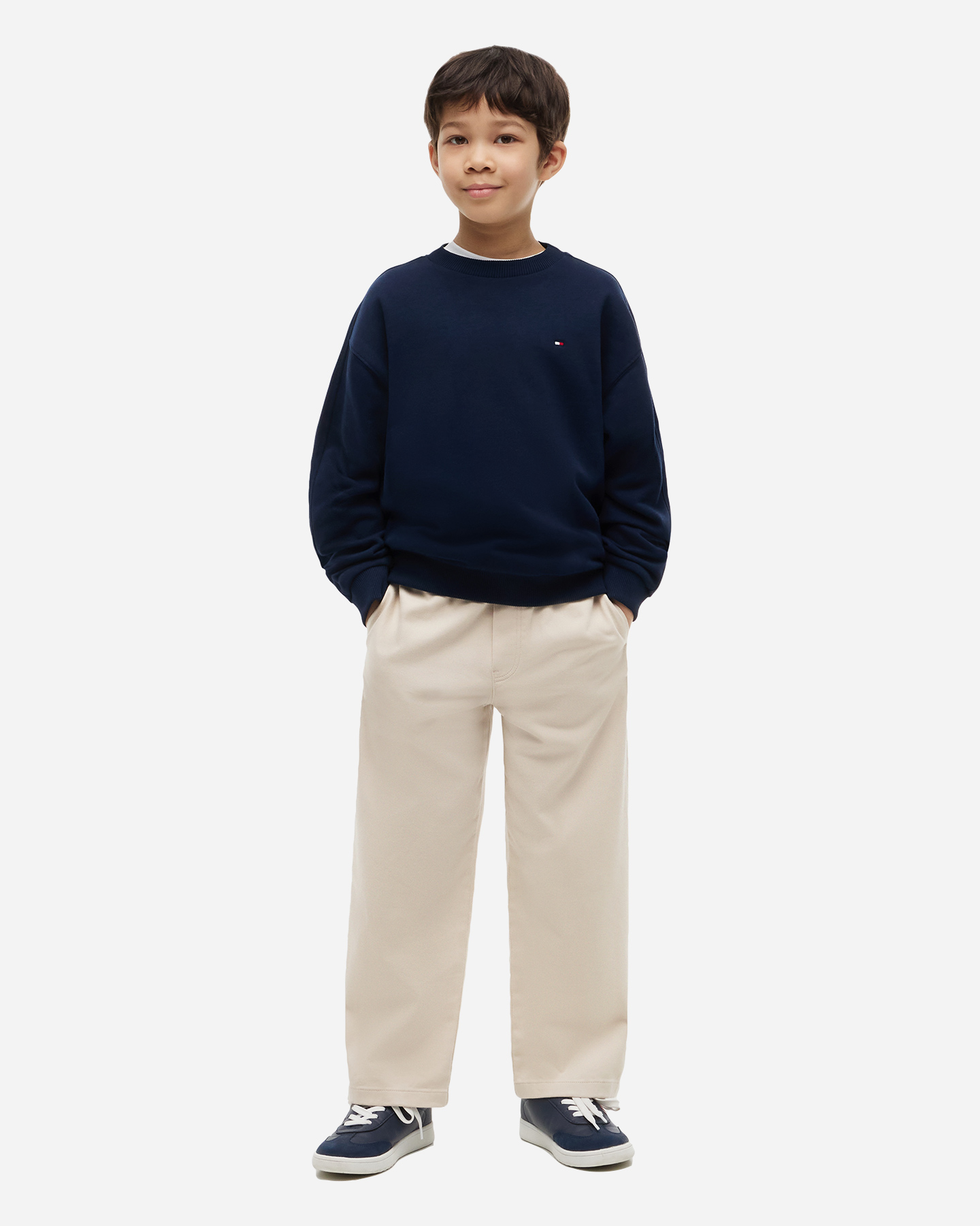 Felpa TOMMY HILFIGER TEAM JR - Blu - 3 | Cisalfa Sport