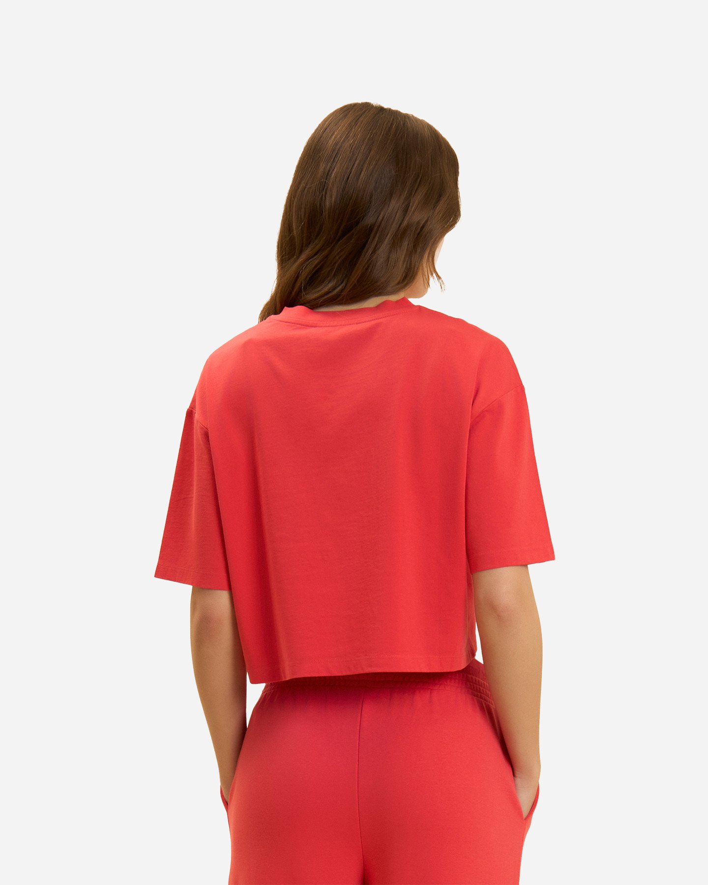 T-shirt FREDDY CROP URBAN BORCHIE W - Rosso - 3 | Cisalfa Sport