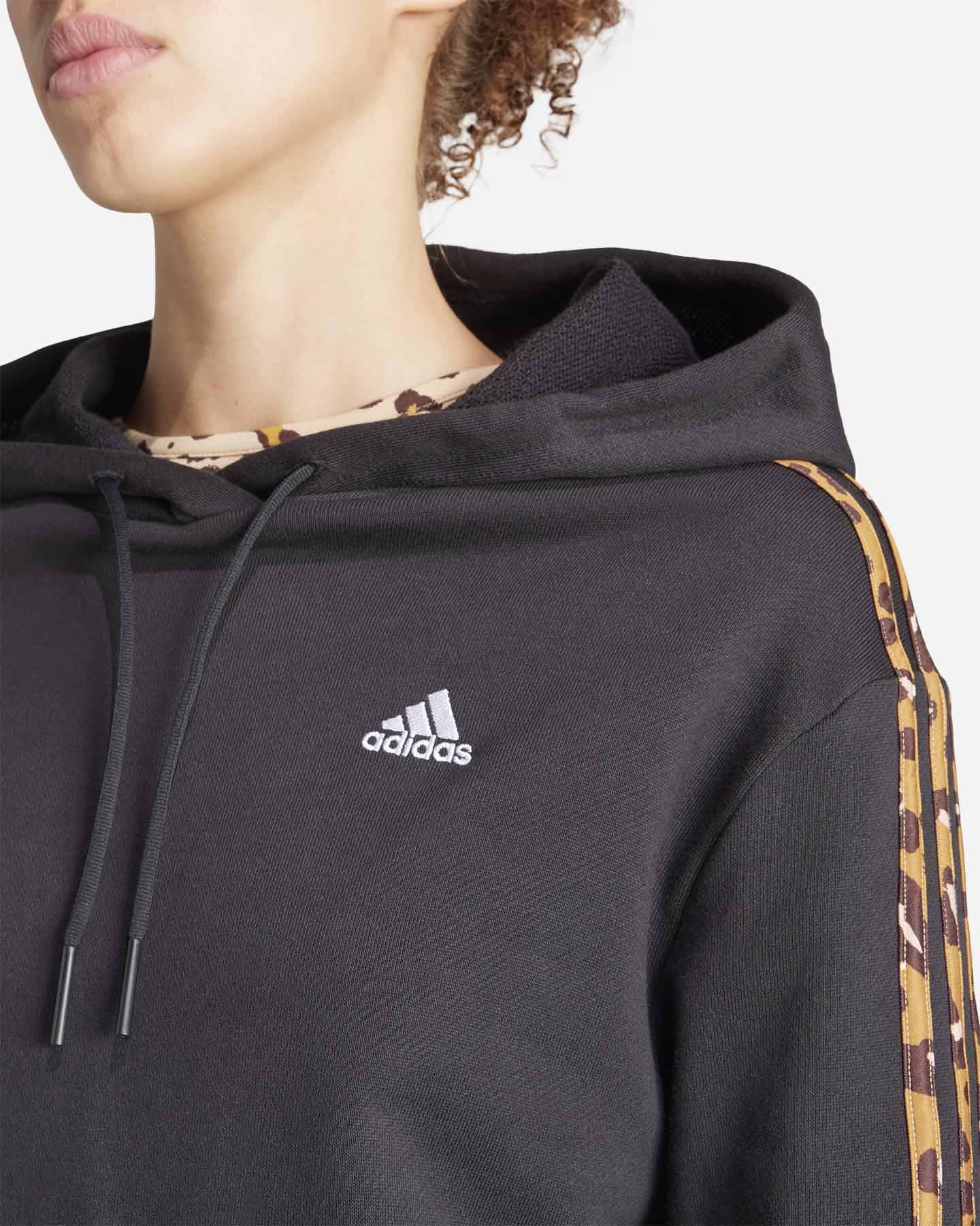 Felpa ADIDAS 3STRIPES W - Nero - 4 | Cisalfa Sport