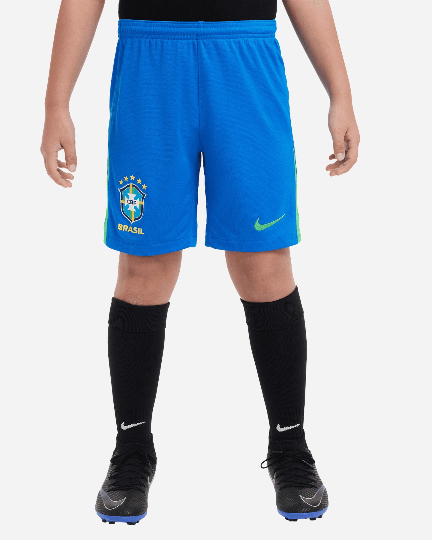 Pantaloncini calcio ufficiali NIKE DRI FIT BRASILE HOME 23-24 JR - Blu - 0 | Cisalfa Sport