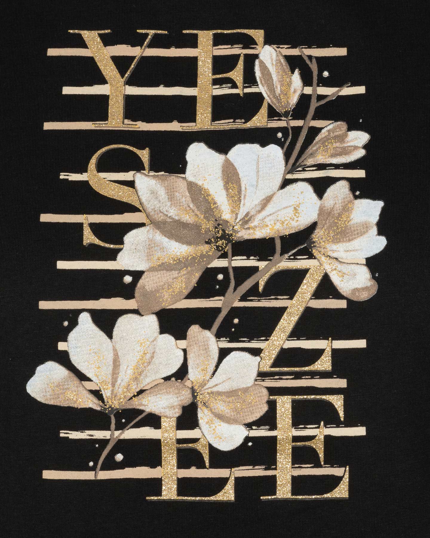 T-shirt YES ZEE LOGO FLOWER W - Nero - 2 | Cisalfa Sport