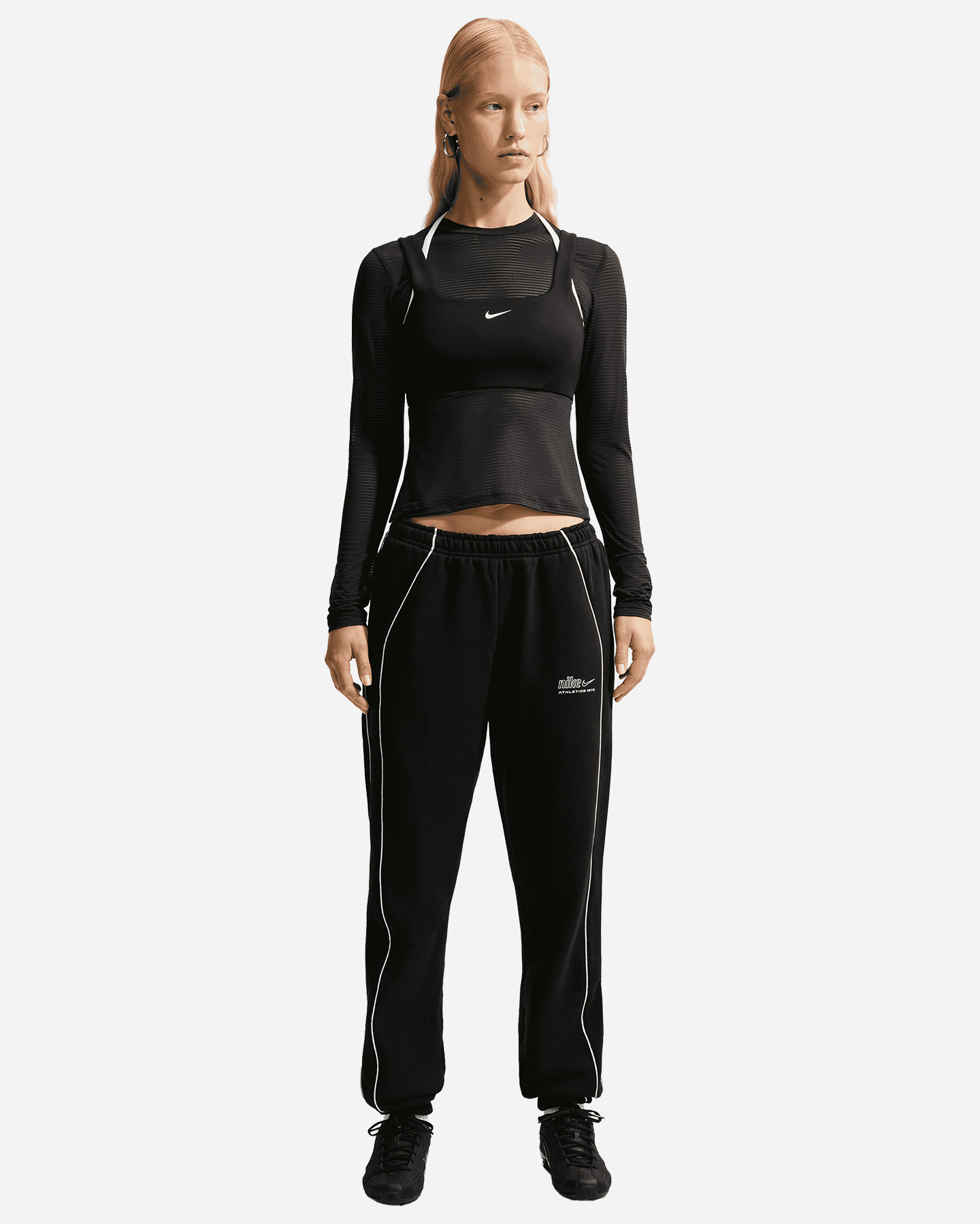 Pantalone training NIKE CUFF TAPING LEG W - Nero - 2 | Cisalfa Sport