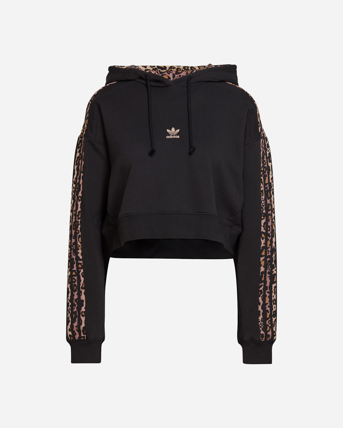 Felpa ADIDAS ORGINALS TREFOIL ANIMALIER W - Nero - 0 | Cisalfa Sport