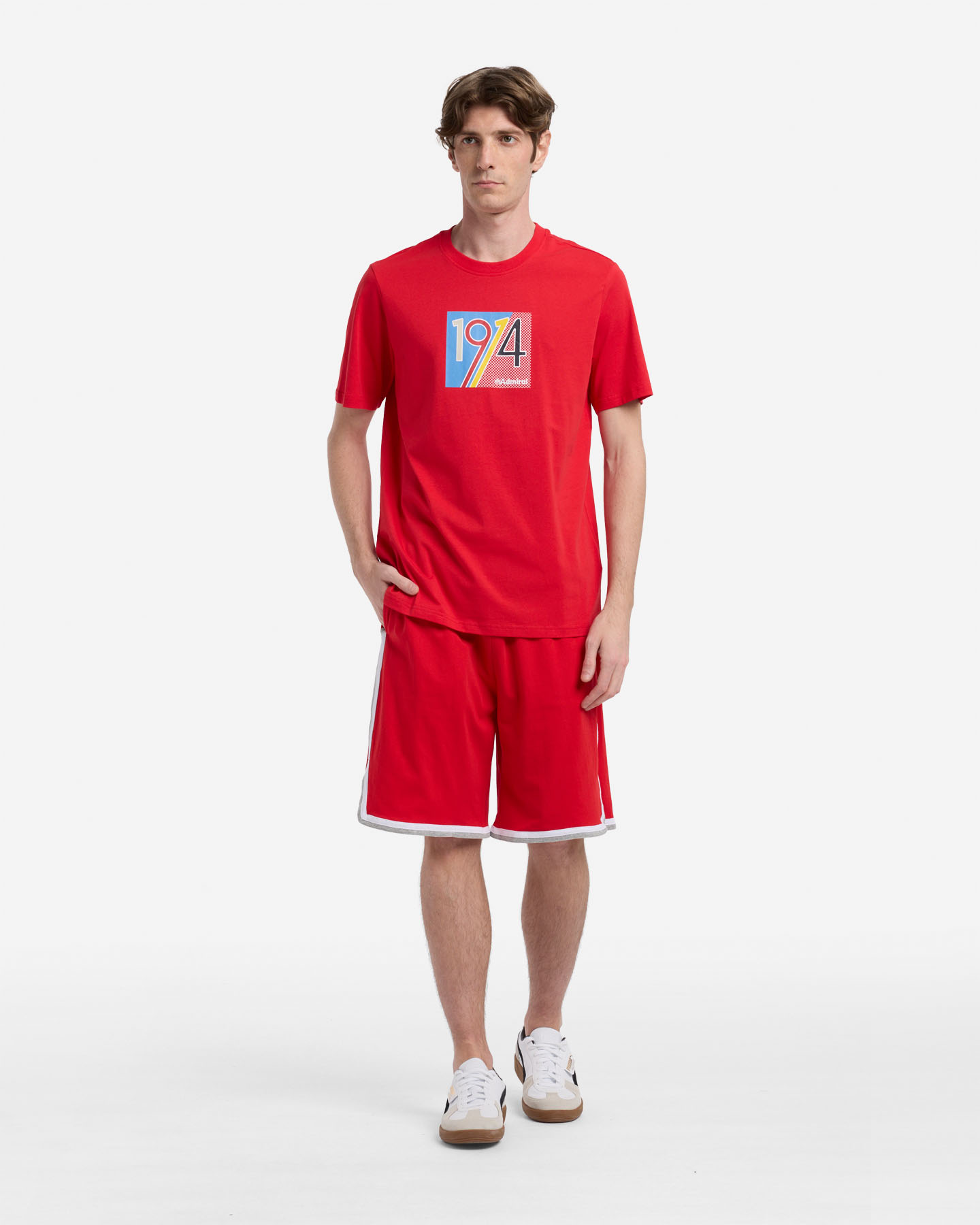 T-shirt ADMIRAL ESSENTIAL COLLEGE M - Rosso - 2 | Cisalfa Sport