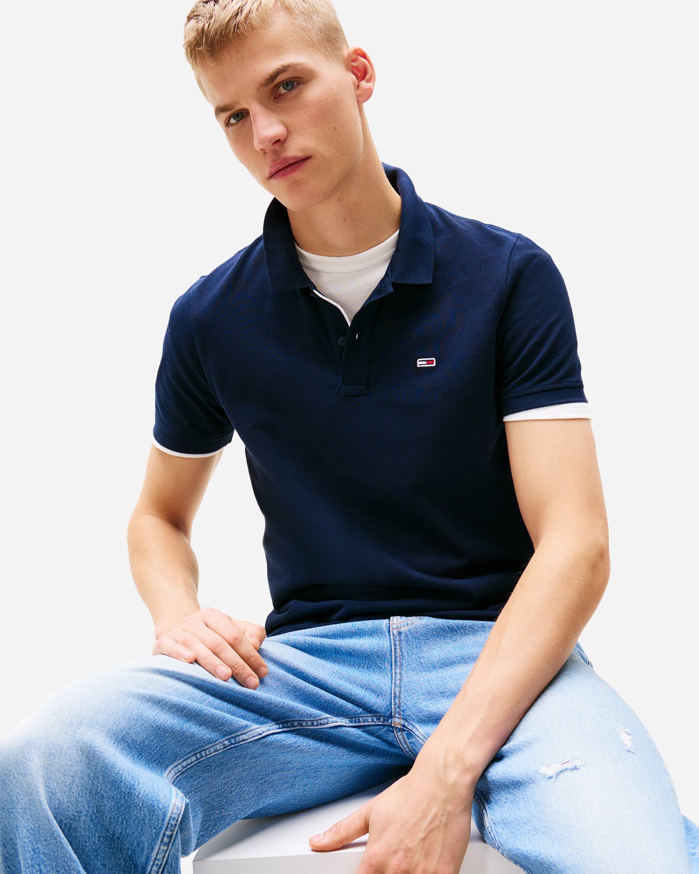 Polo TOMMY HILFIGER CLASSIC M - Blu Navy - 4 | Cisalfa Sport