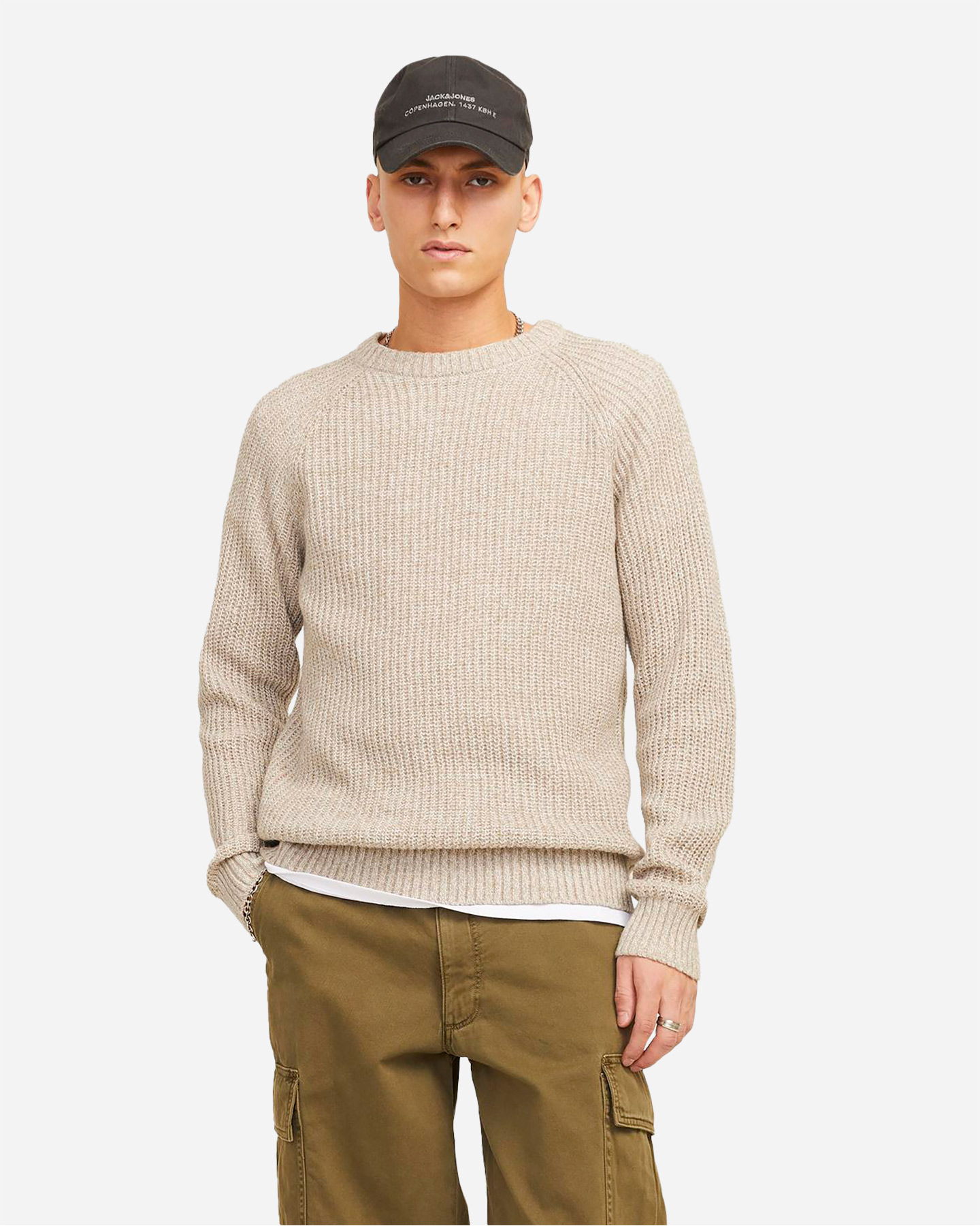 Maglione JACK & JONES SPALLA RAGLAN M - Beige - 1 | Cisalfa Sport