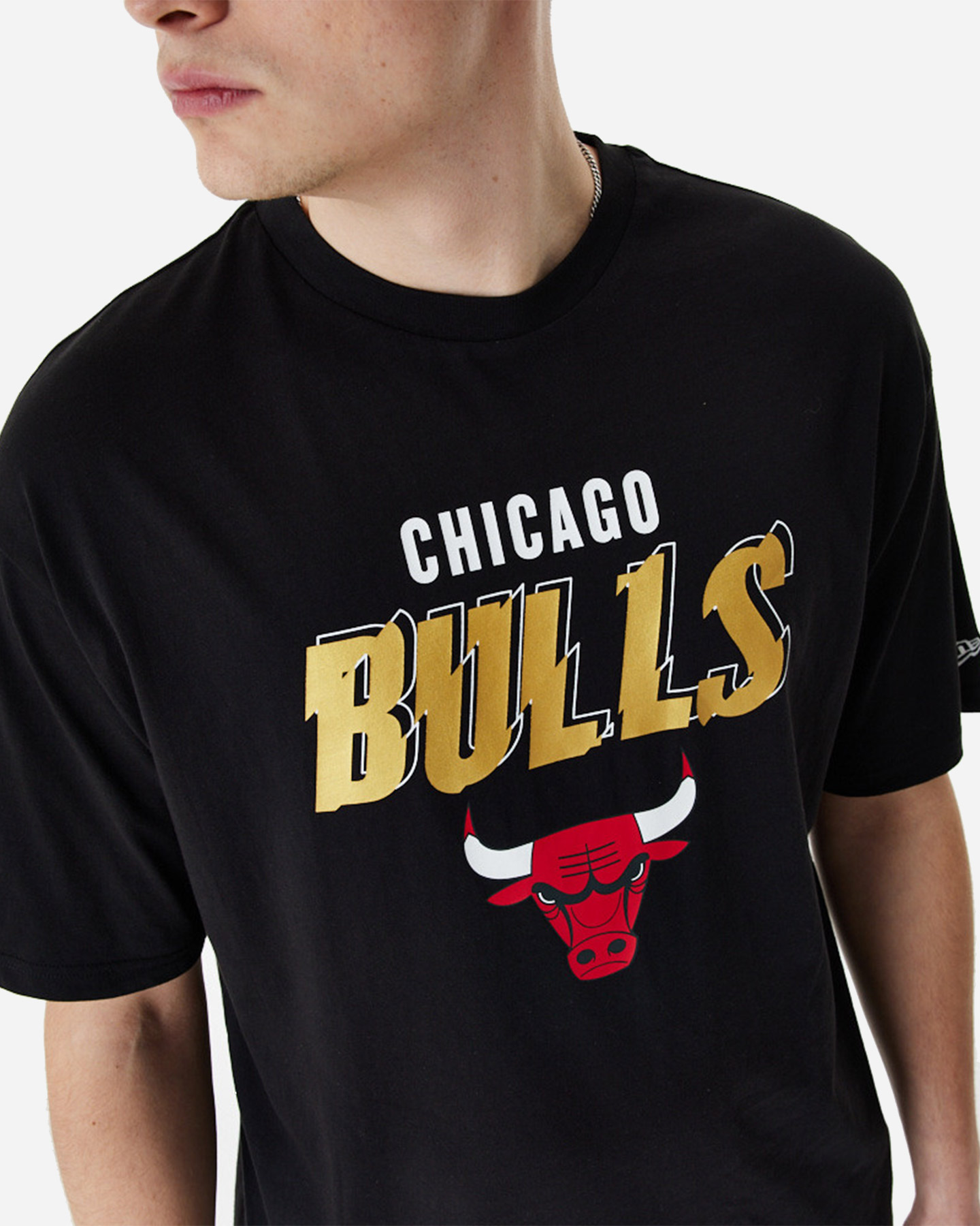 T-shirt NEW ERA TEAM SCRIPT GOLD CHICAGO BULLS M - Nero - 2 | Cisalfa Sport