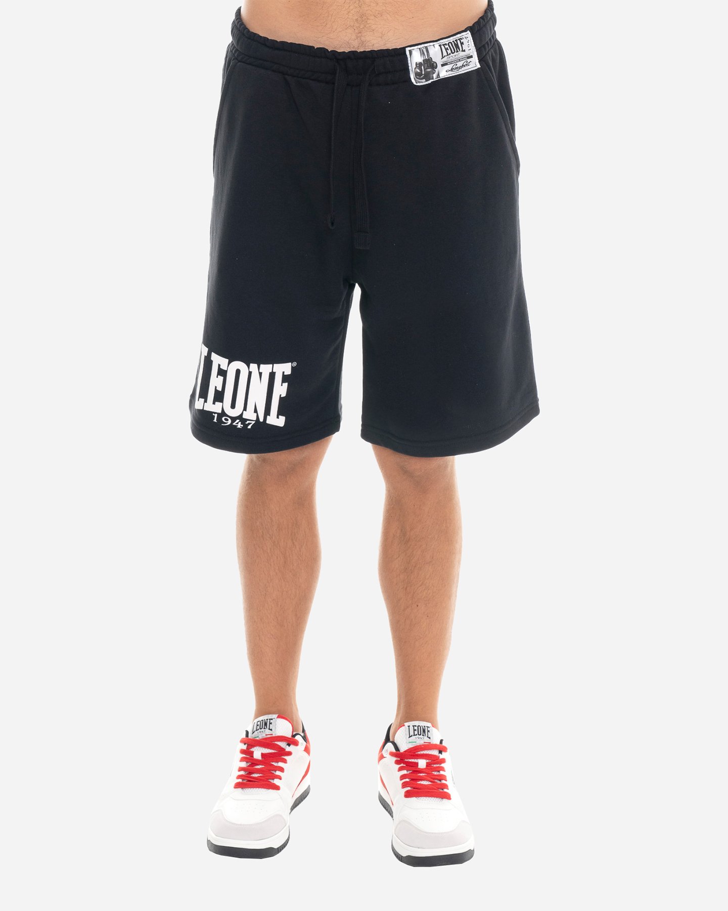Leone Big Logo M - Pantaloncini - Uomo - Nero