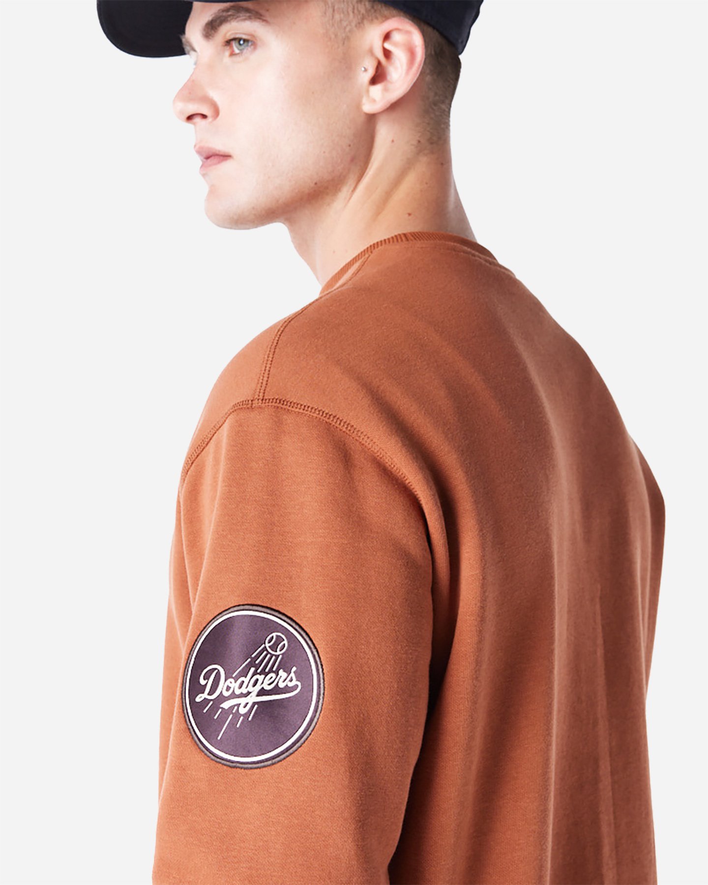 Felpa NEW ERA FLC MLB TARTAN INFILL LA DODG MARRONE M - Marrone - 5 | Cisalfa Sport