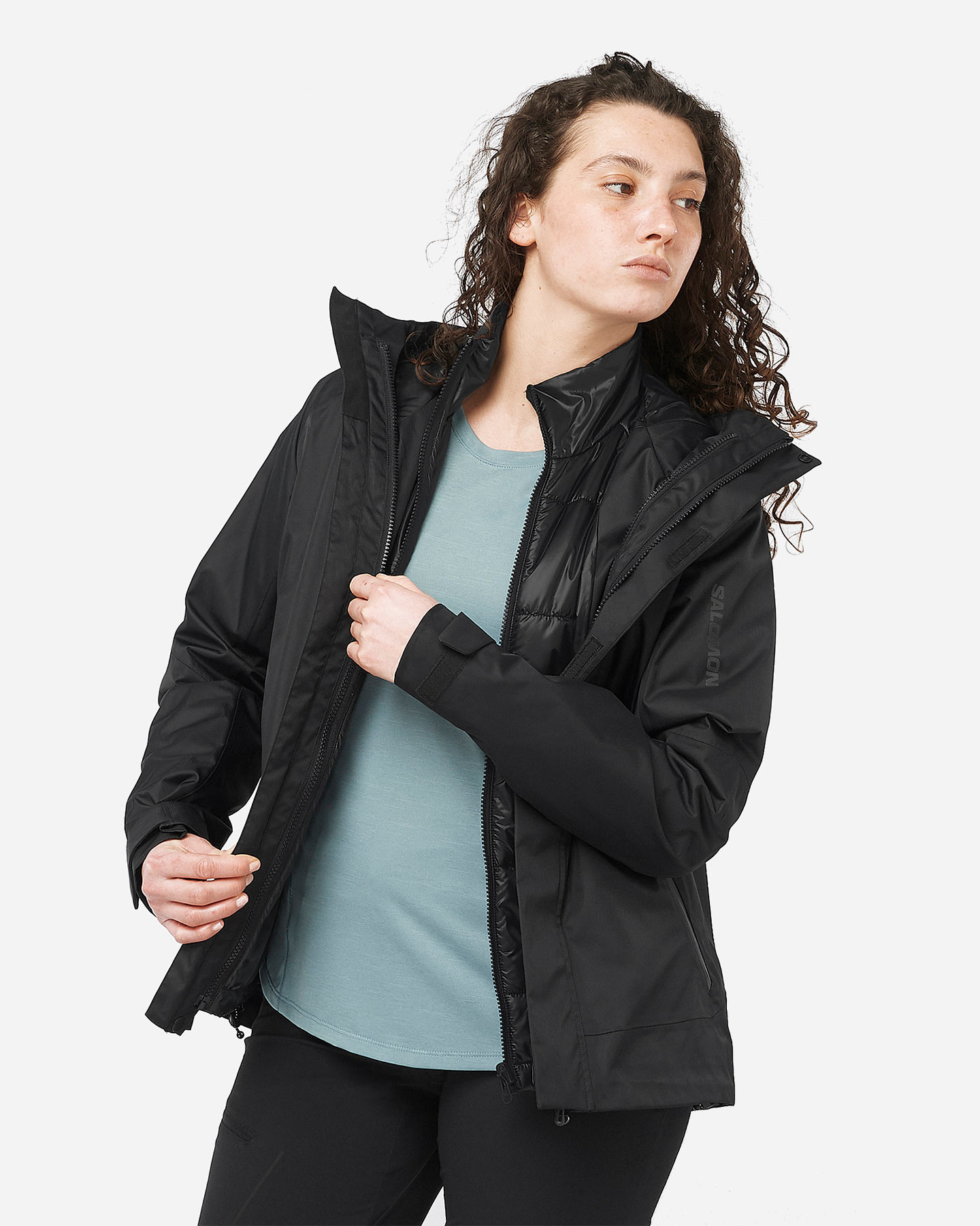 Piumino SALOMON PATROLLER 3IN1 W - Nero - 2 | Cisalfa Sport