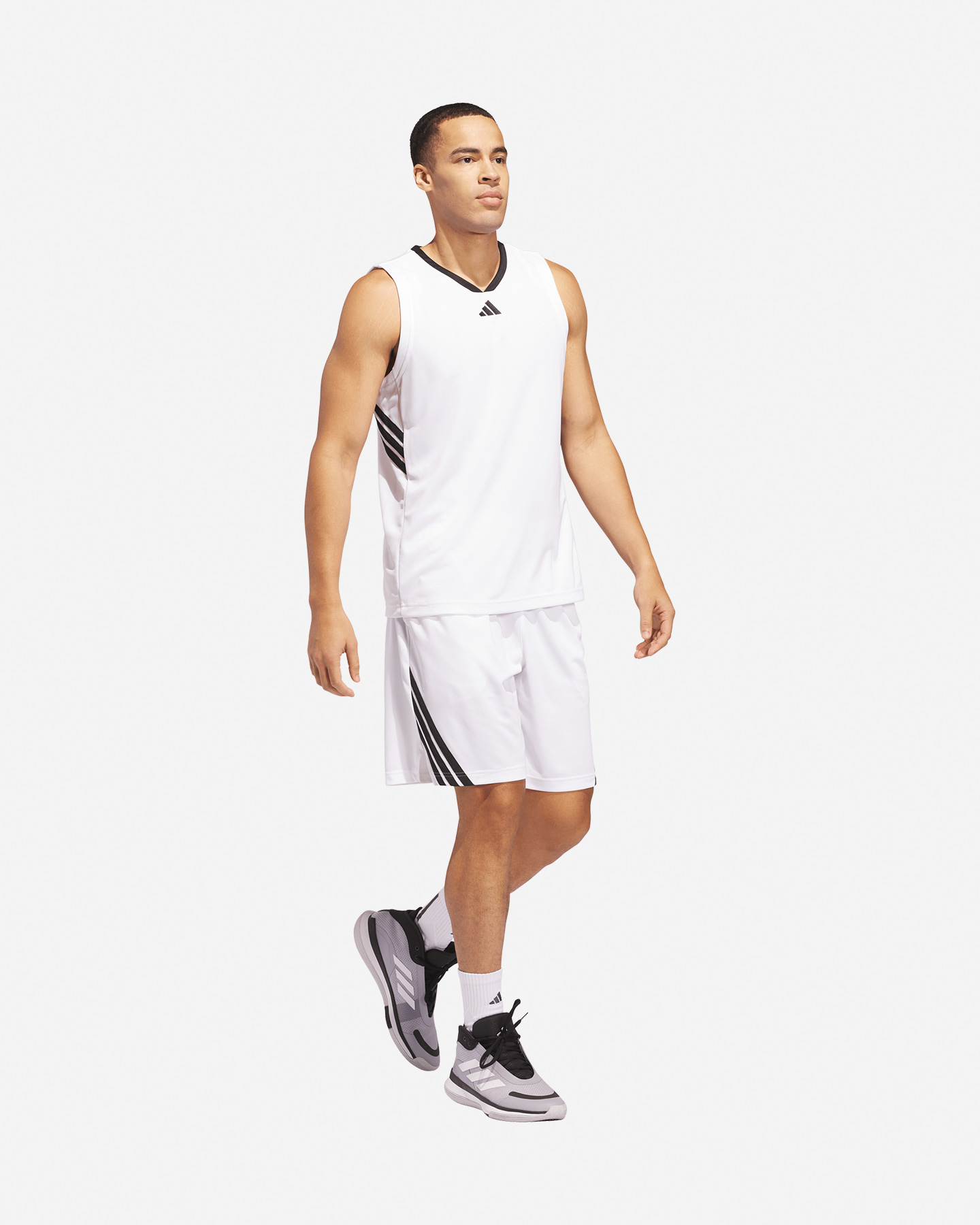 Maglia basket ADIDAS LEGENDS BADGE OF SPORT M - Bianco - 3 | Cisalfa Sport