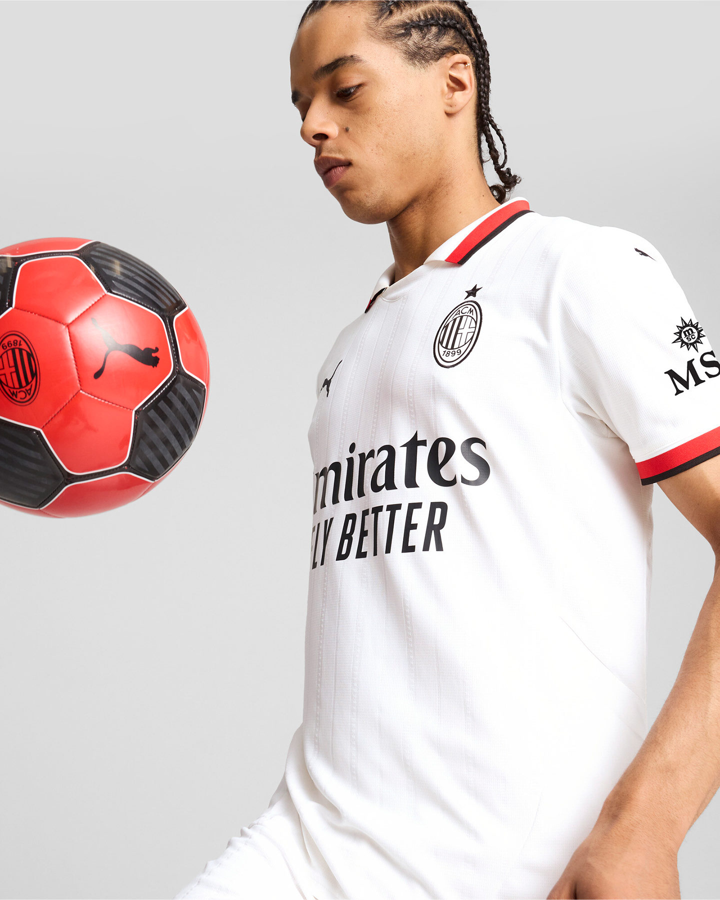 Maglia calcio ufficiale PUMA MILAN AWAY REPLICA 24-25 M - Bianco - 4 | Cisalfa Sport