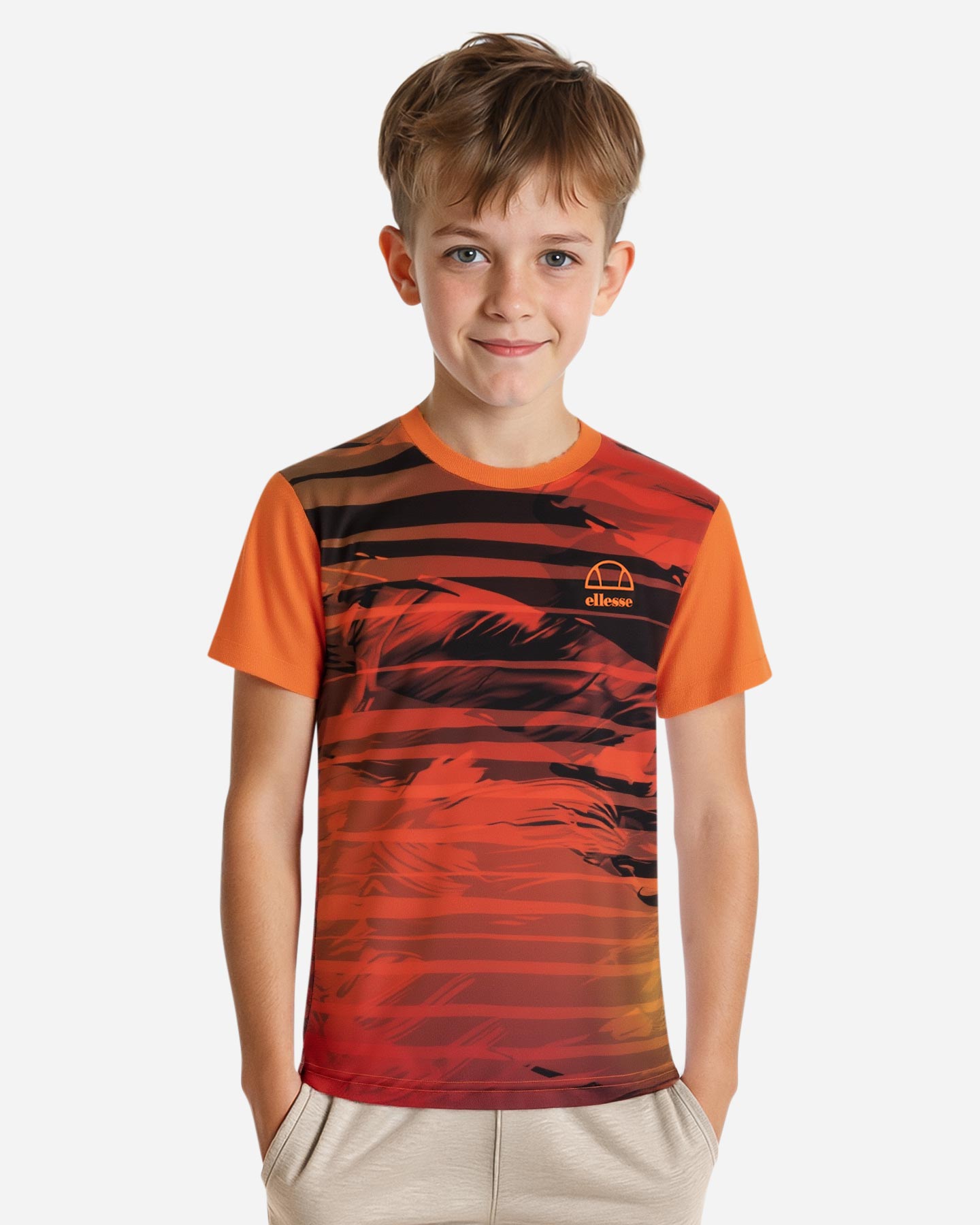Maglia tennis ELLESSE TENNIS MATCH JR - Arancione - 3 | Cisalfa Sport