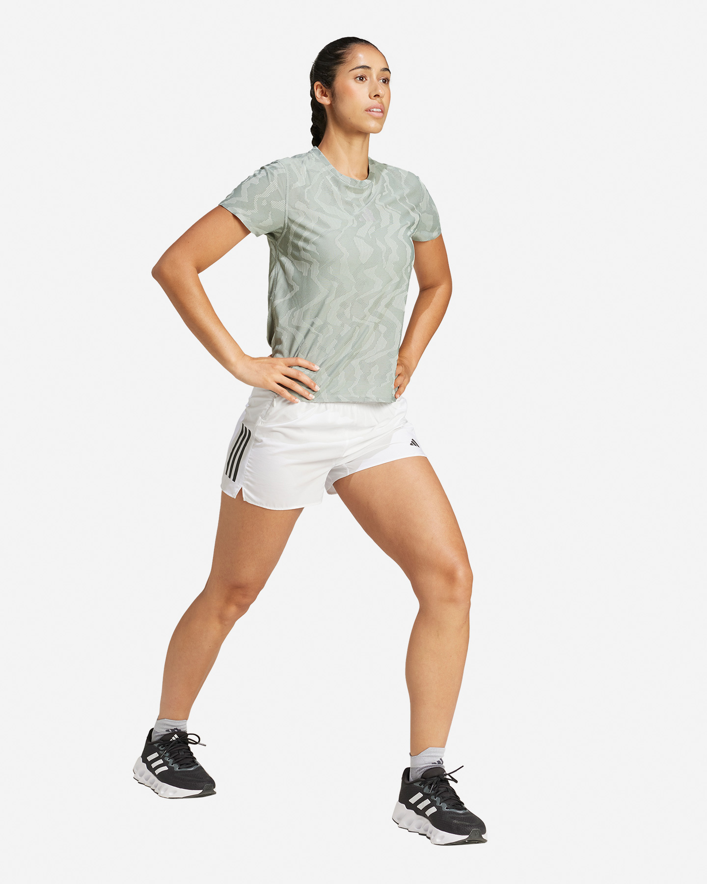 T-shirt running ADIDAS ULT ENG TEE W - Verde - 5 | Cisalfa Sport