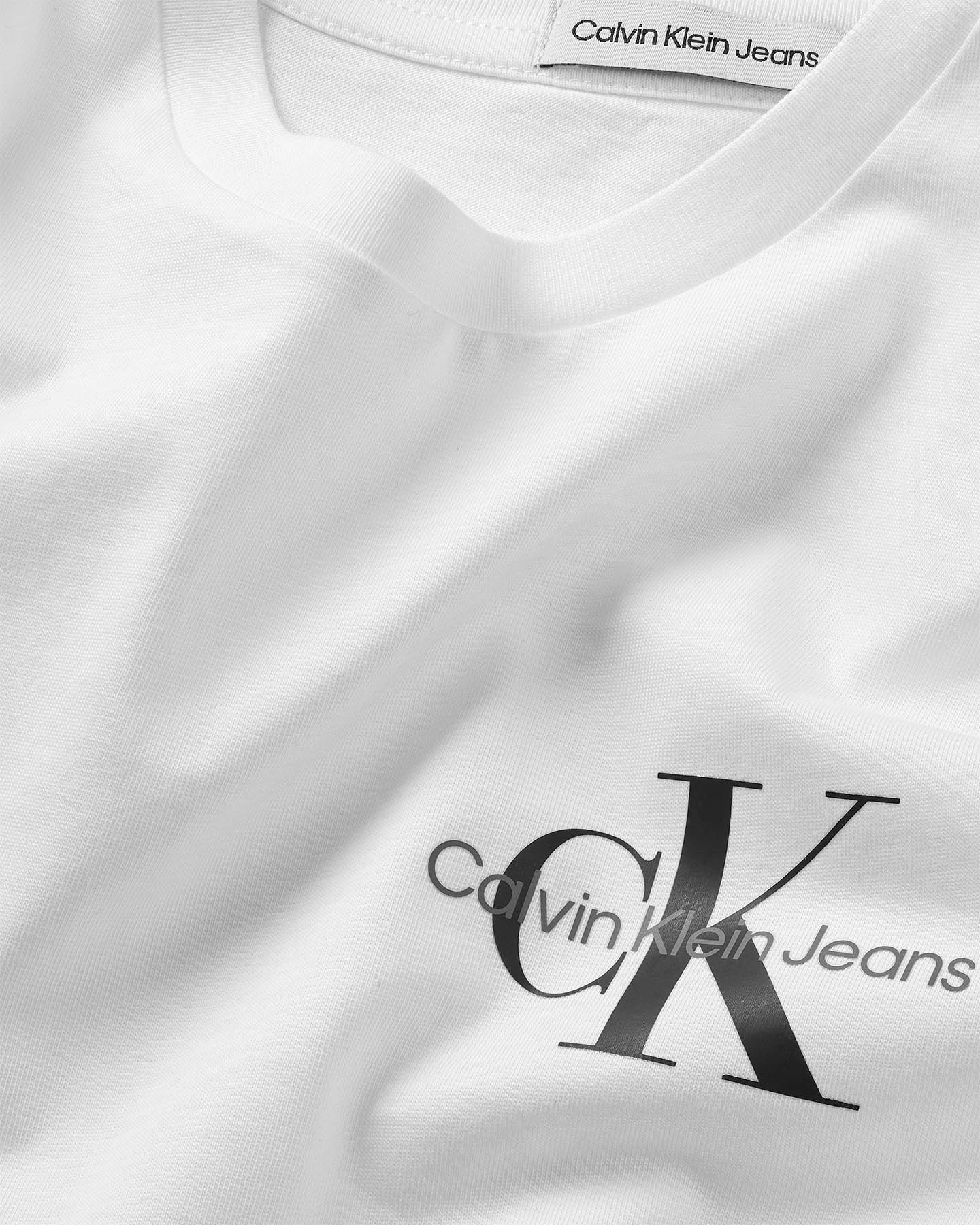T-shirt CALVIN KLEIN JEANS MONOGRAM JR - Bianco - 3 | Cisalfa Sport