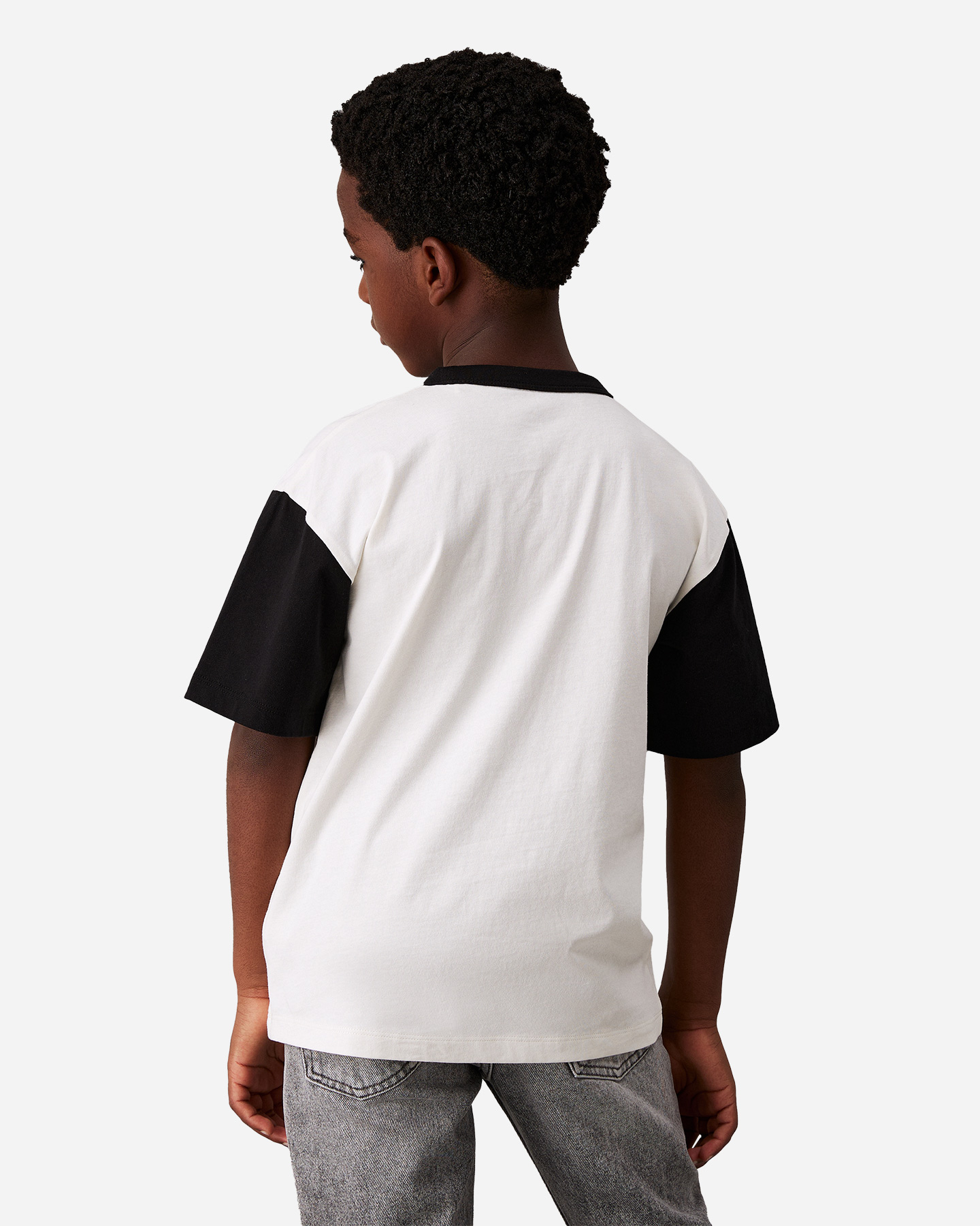 T-shirt CALVIN KLEIN JEANS COLOR BLOCK JR - Bianco - 1 | Cisalfa Sport