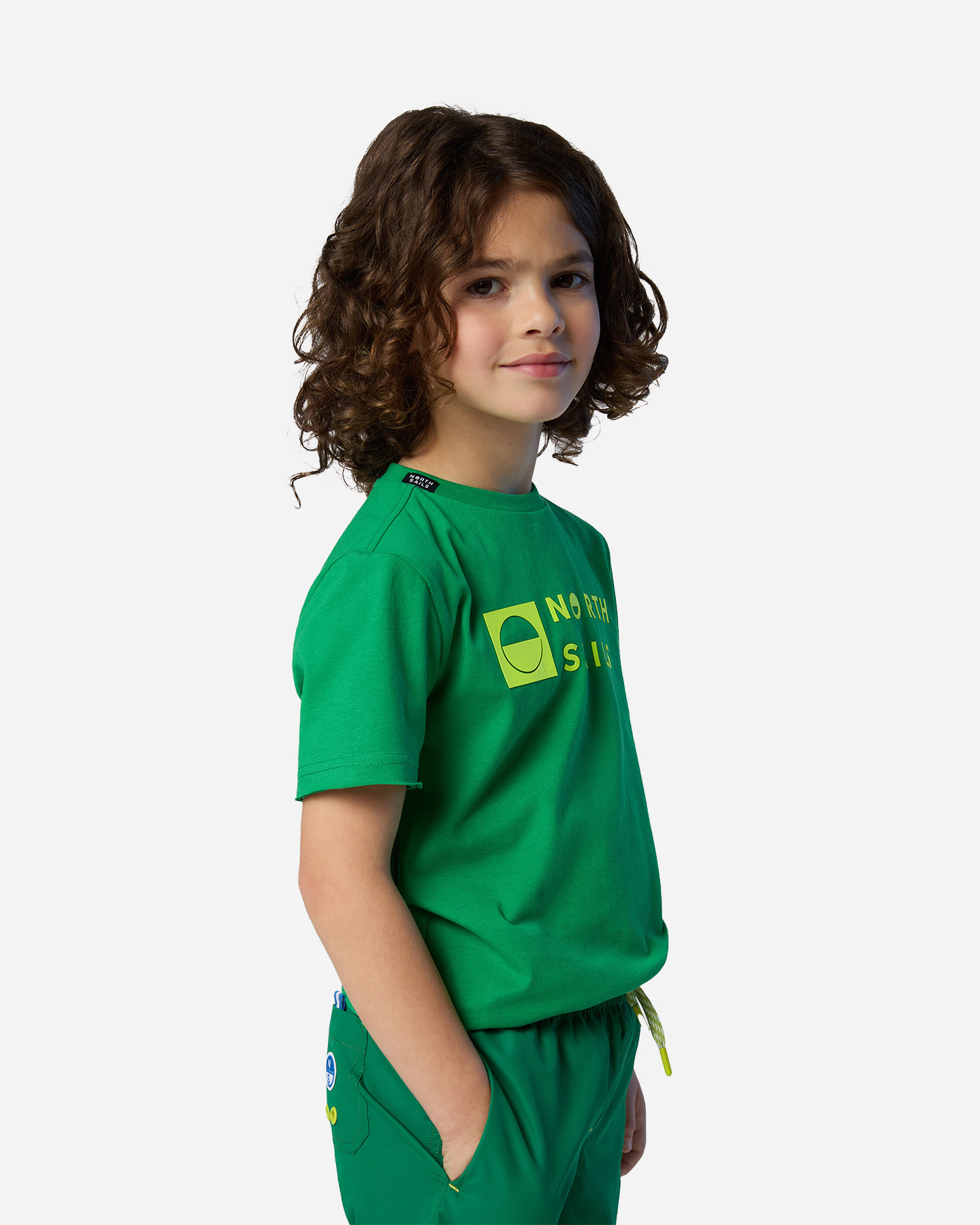 T-shirt NORTH SAILS EXTEND LOGO JR - Verde - 3 | Cisalfa Sport