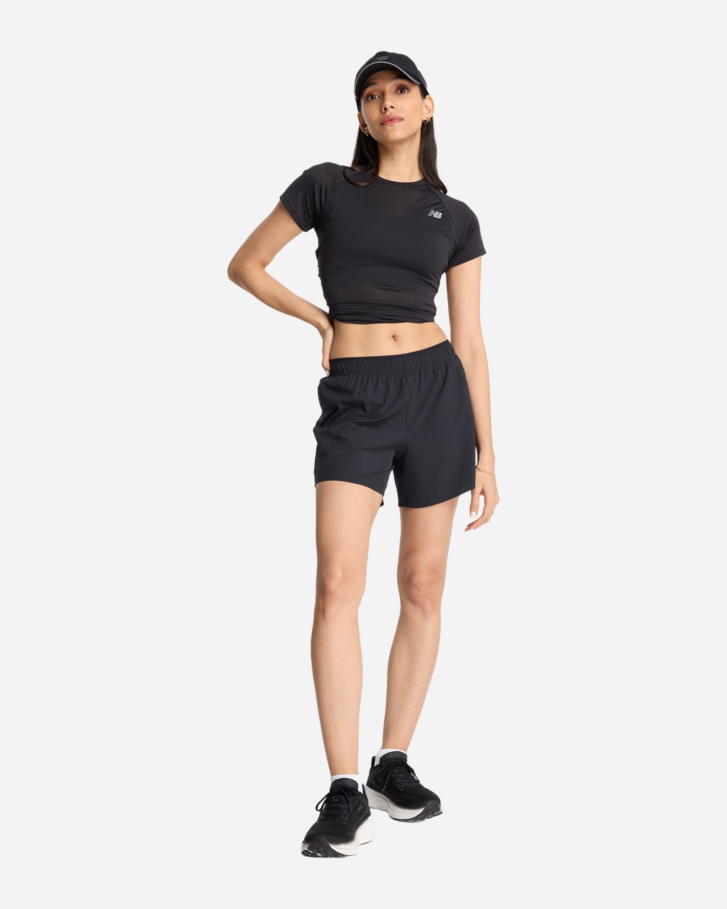 Short running NEW BALANCE SEAMLESS 5 W  - Nero - 3 | Cisalfa Sport