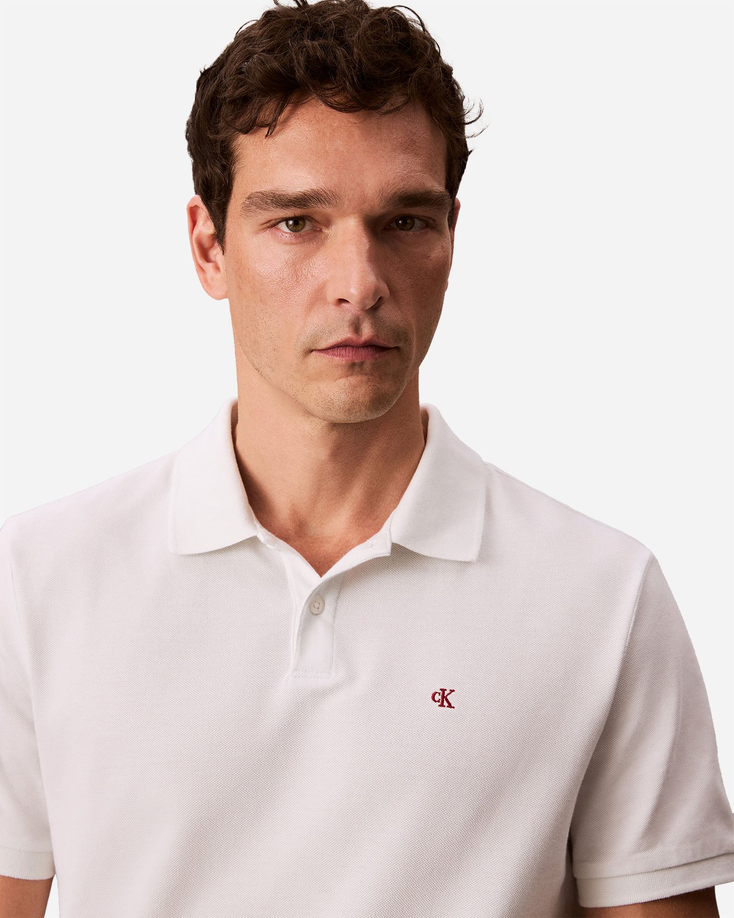 Polo CALVIN KLEIN JEANS SMALL LOGO M - Bianco - 3 | Cisalfa Sport