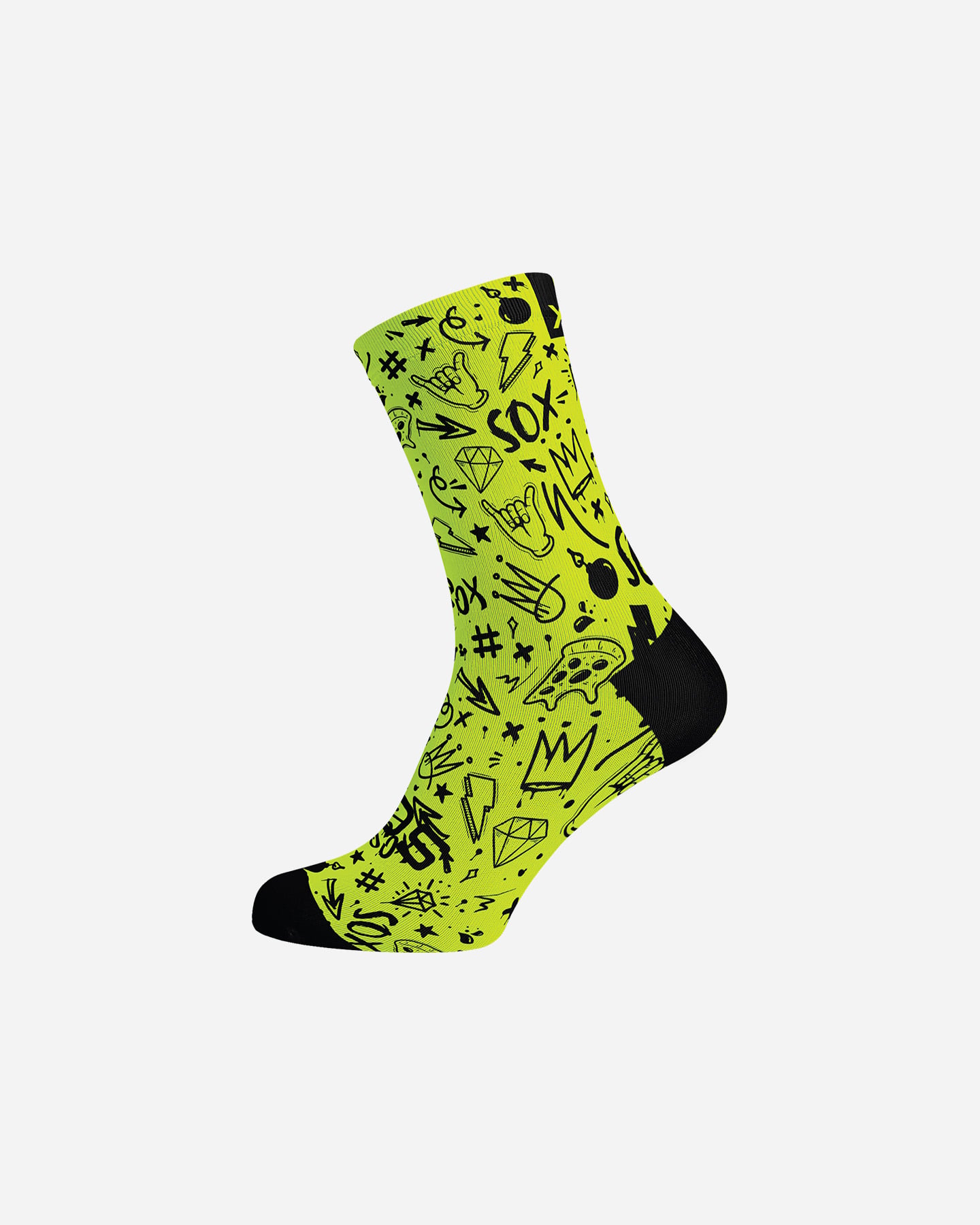 Calze ciclismo SOX FLUO DOODLE  - 0 | Cisalfa Sport