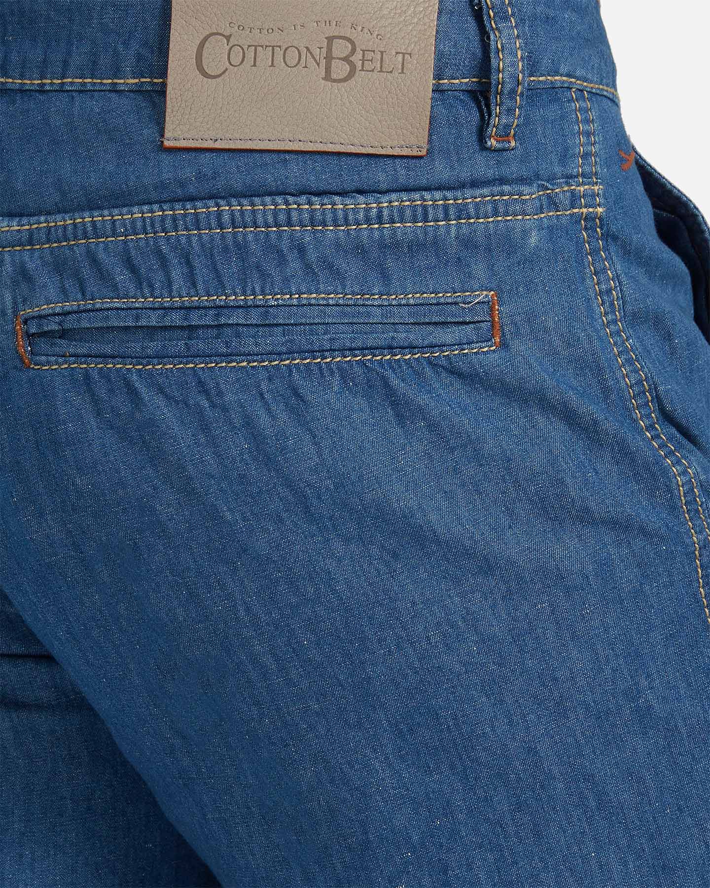 Bermuda COTTON BELT CHINO LINO DENIM M - Denim - 3 | Cisalfa Sport