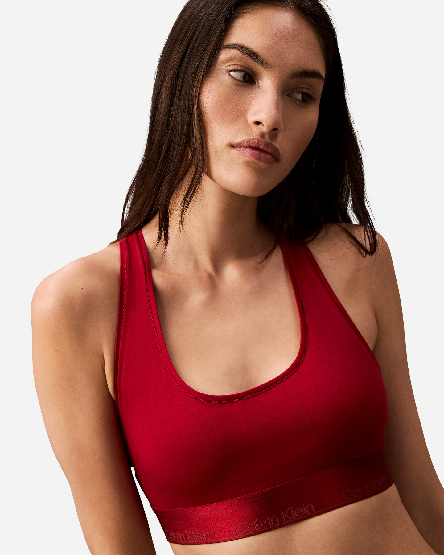 Reggiseno CALVIN KLEIN UNDERWEAR UNLINED BRALETTE W - Rosso - 3 | Cisalfa Sport