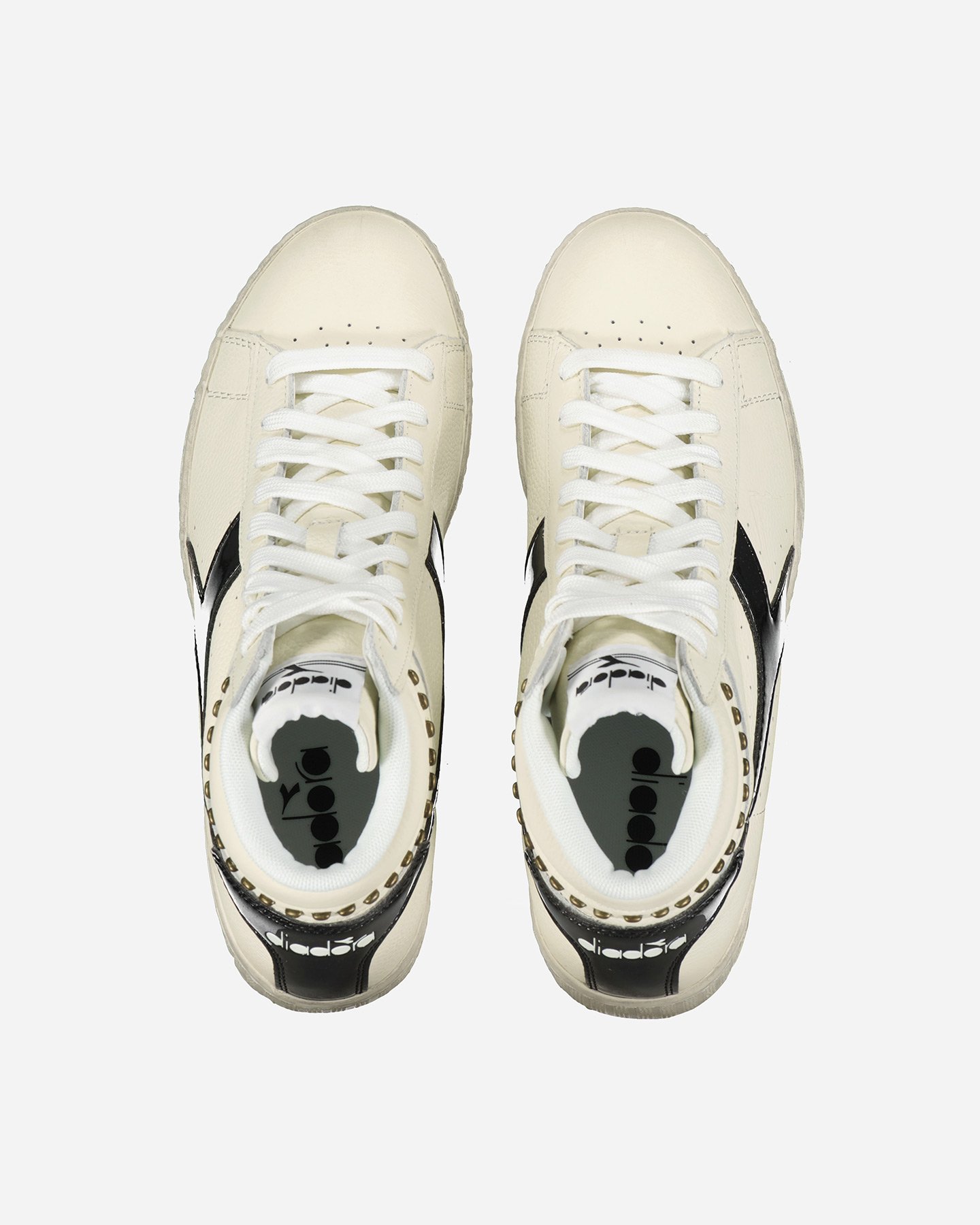 Scarpe sneakers DIADORA GAME HIGH WAXED STUDS W - Bianco - 4 | Cisalfa Sport