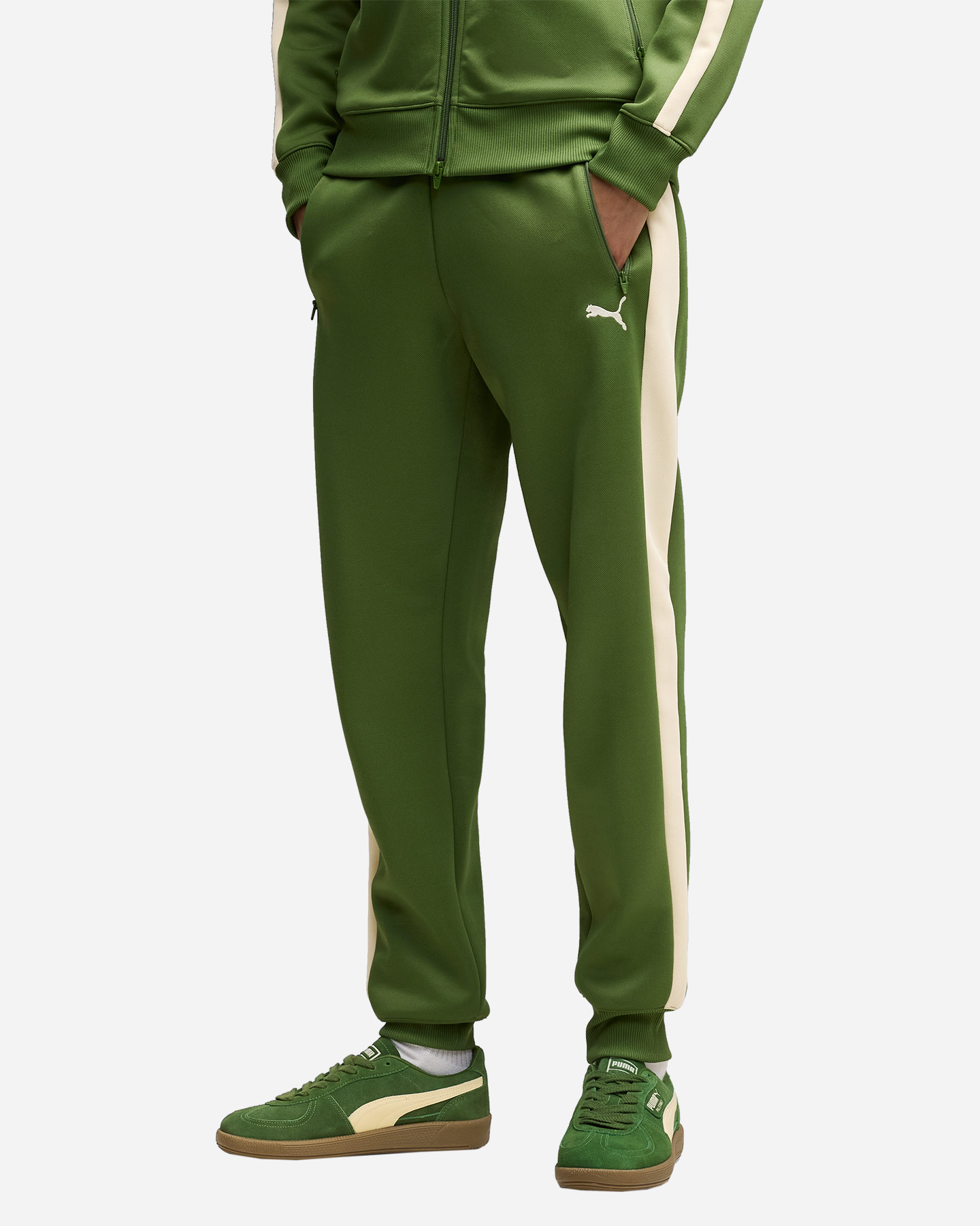 Pantalone PUMA T7 ALWAYS ON M - Verde - 2 | Cisalfa Sport
