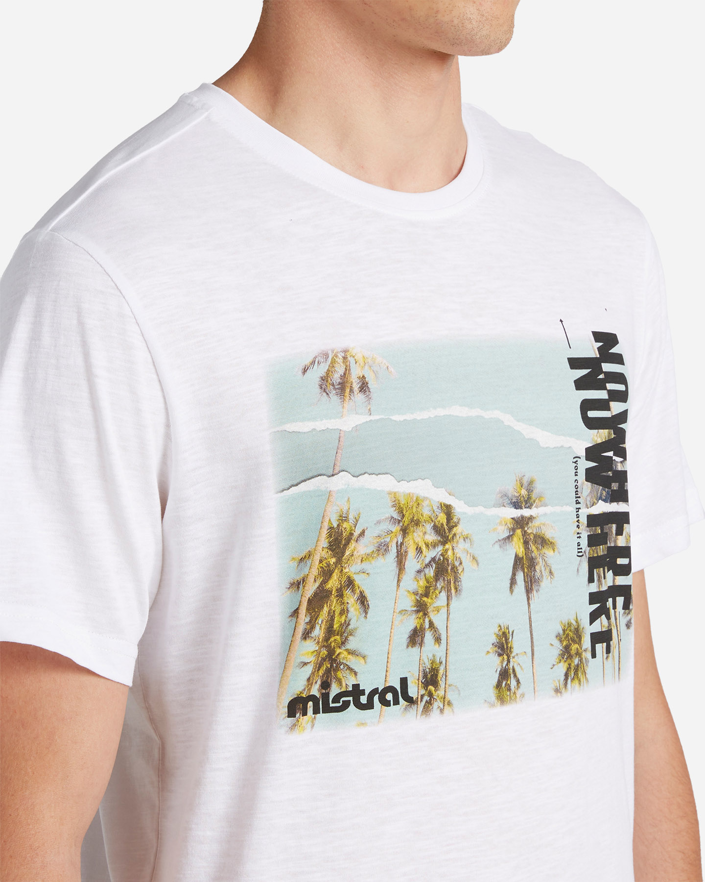 T-shirt MISTRAL ESSENTIAL M - Bianco - 4 | Cisalfa Sport