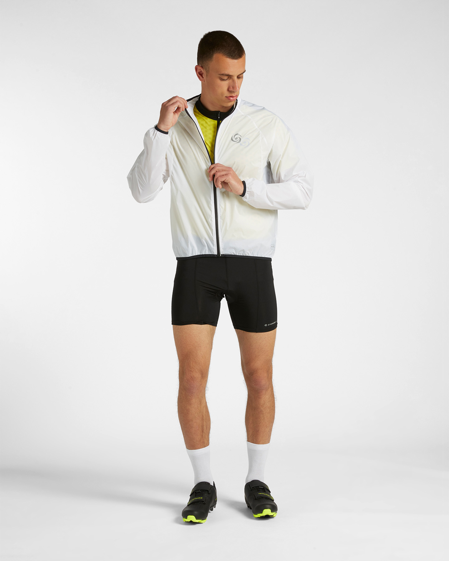 Giacca ciclismo CARNIELLI PACKABLE WINDPROOF M - Bianco - 1 | Cisalfa Sport