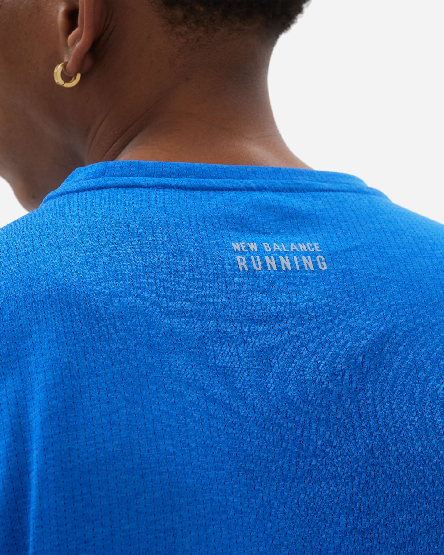 T-shirt running NEW BALANCE IMPACT RUN M - Blu - 4 | Cisalfa Sport