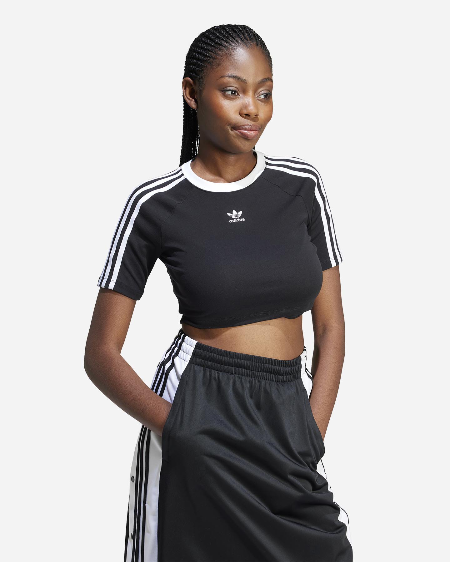 T-shirt ADIDAS ORIGINAL 3STRIPES W - Nero - 3 | Cisalfa Sport