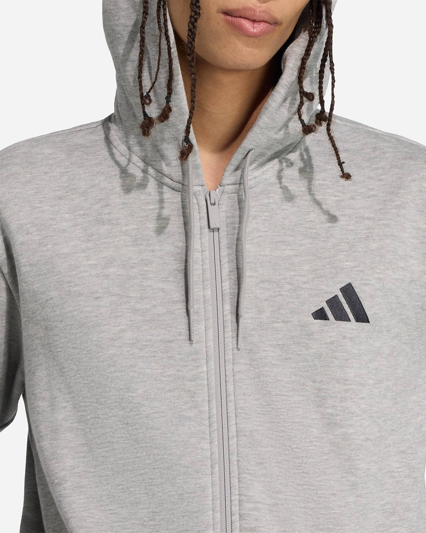 Felpa ADIDAS 3STRIPES ESSENTIALS M - Grigio - 5 | Cisalfa Sport