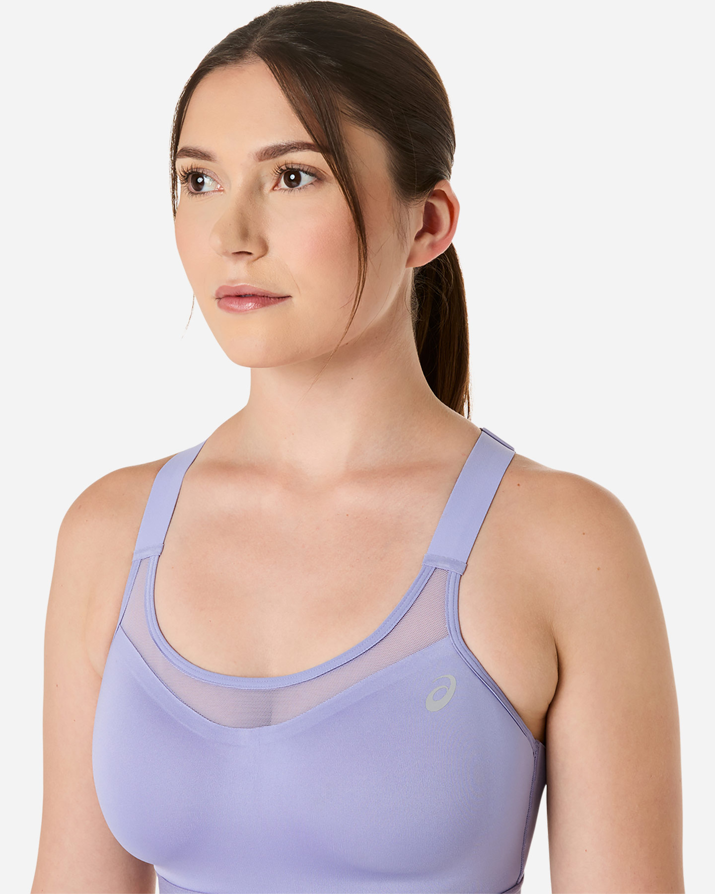 Reggiseno ASICS ROAD COMBINATION W - Viola - 4 | Cisalfa Sport