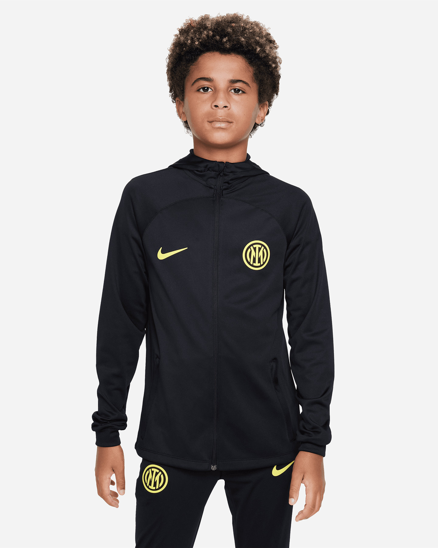 Abbigliamento calcio ufficiale NIKE DRI FIT INTER STRIKE HOOD 22 -23 M - Nero - 2 | Cisalfa Sport