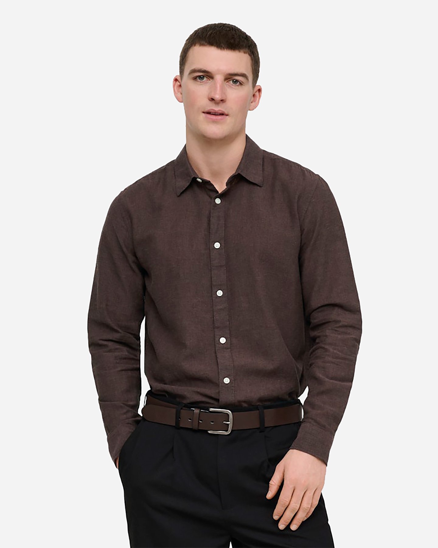 Camicia ONLY & SONS CAIDEN  M - Marrone - 1 | Cisalfa Sport