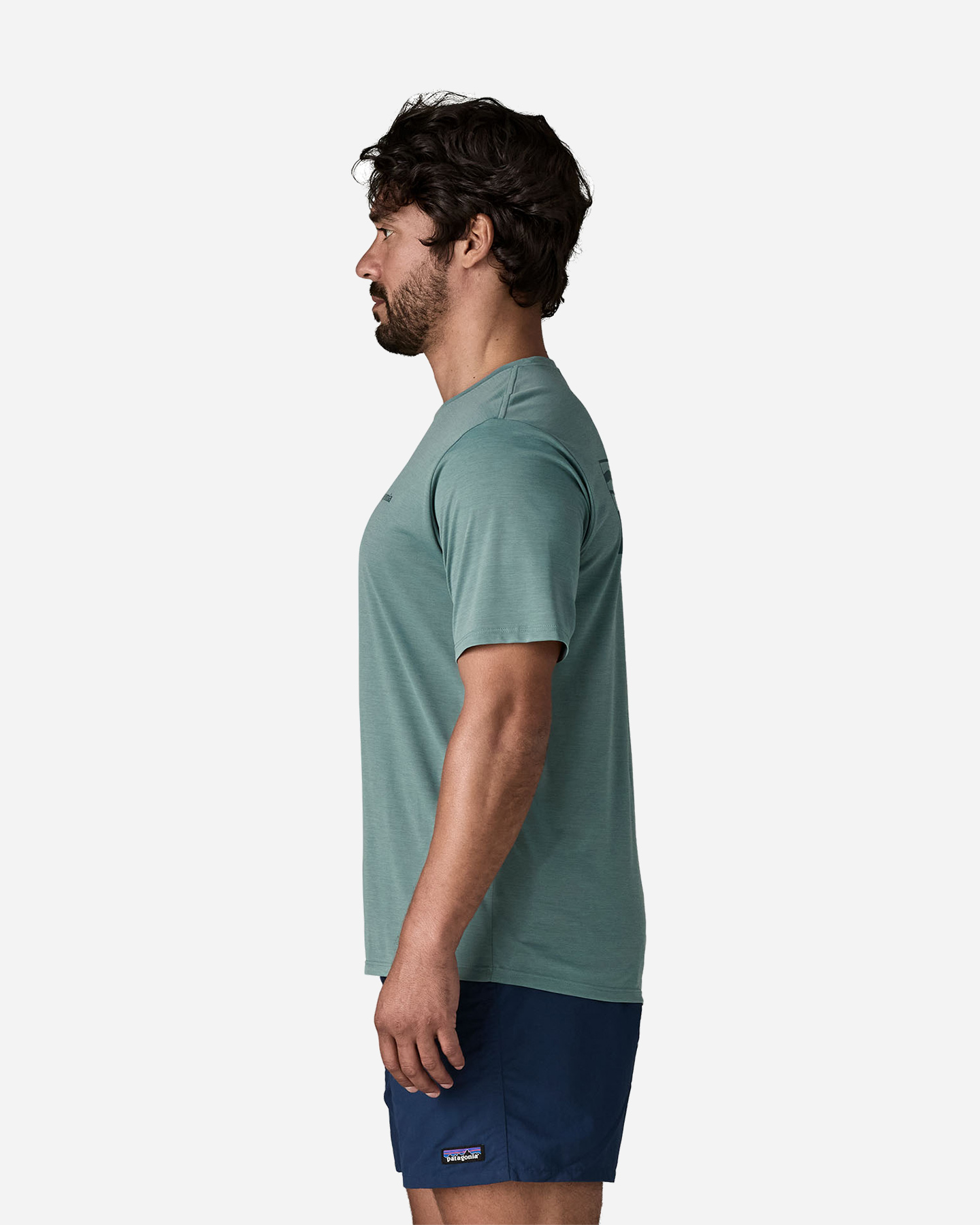 T-shirt PATAGONIA CAPILENE COOL DAILY LOGO M - Blu - 4 | Cisalfa Sport