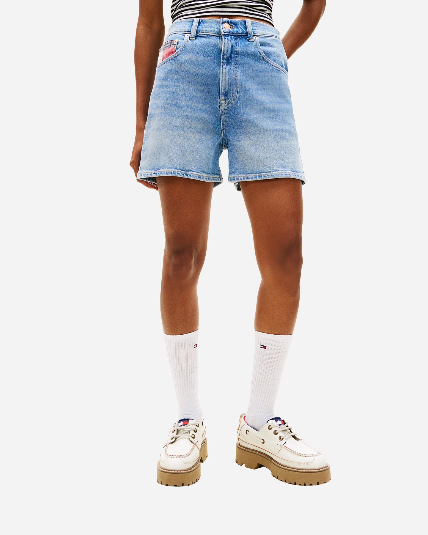 Short TOMMY HILFIGER MOM FIT DENIM W - Denim - 1 | Cisalfa Sport