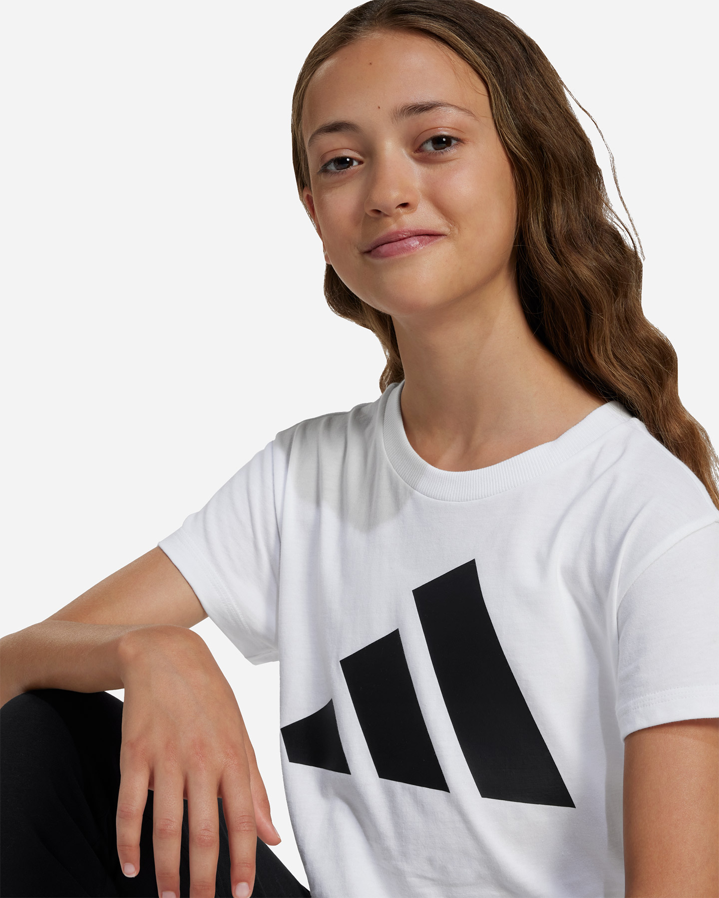 T-shirt ADIDAS ESSENTIALS JR - Bianco - 4 | Cisalfa Sport