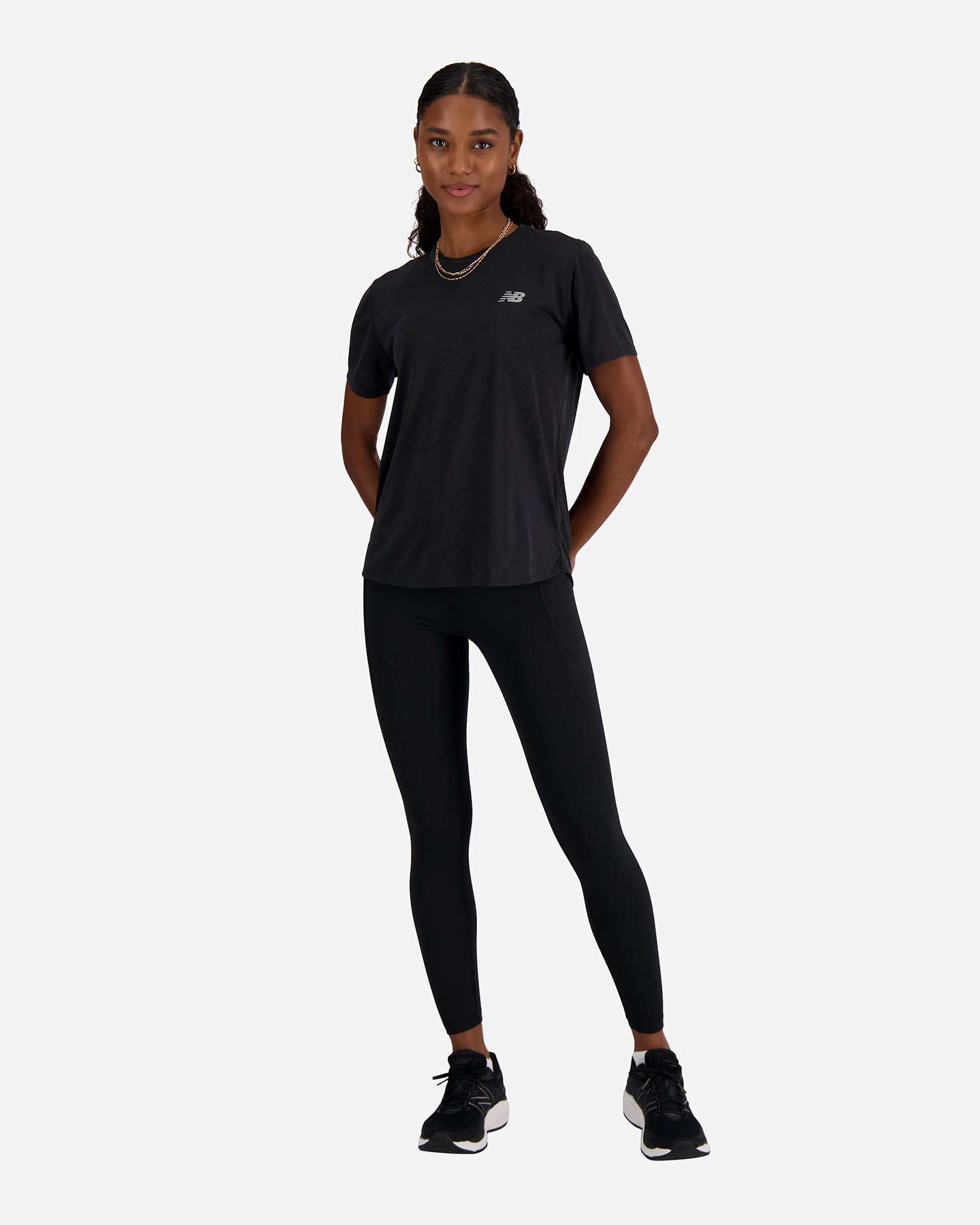 T-shirt running NEW BALANCE ATHLETICS W - Nero - 4 | Cisalfa Sport