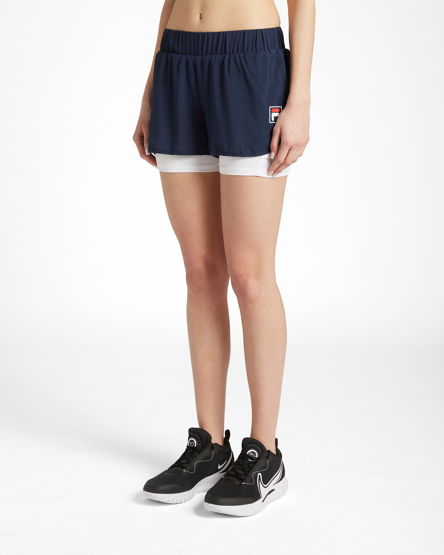 Pantaloncini tennis FILA BASIC W - Blu - 2 | Cisalfa Sport