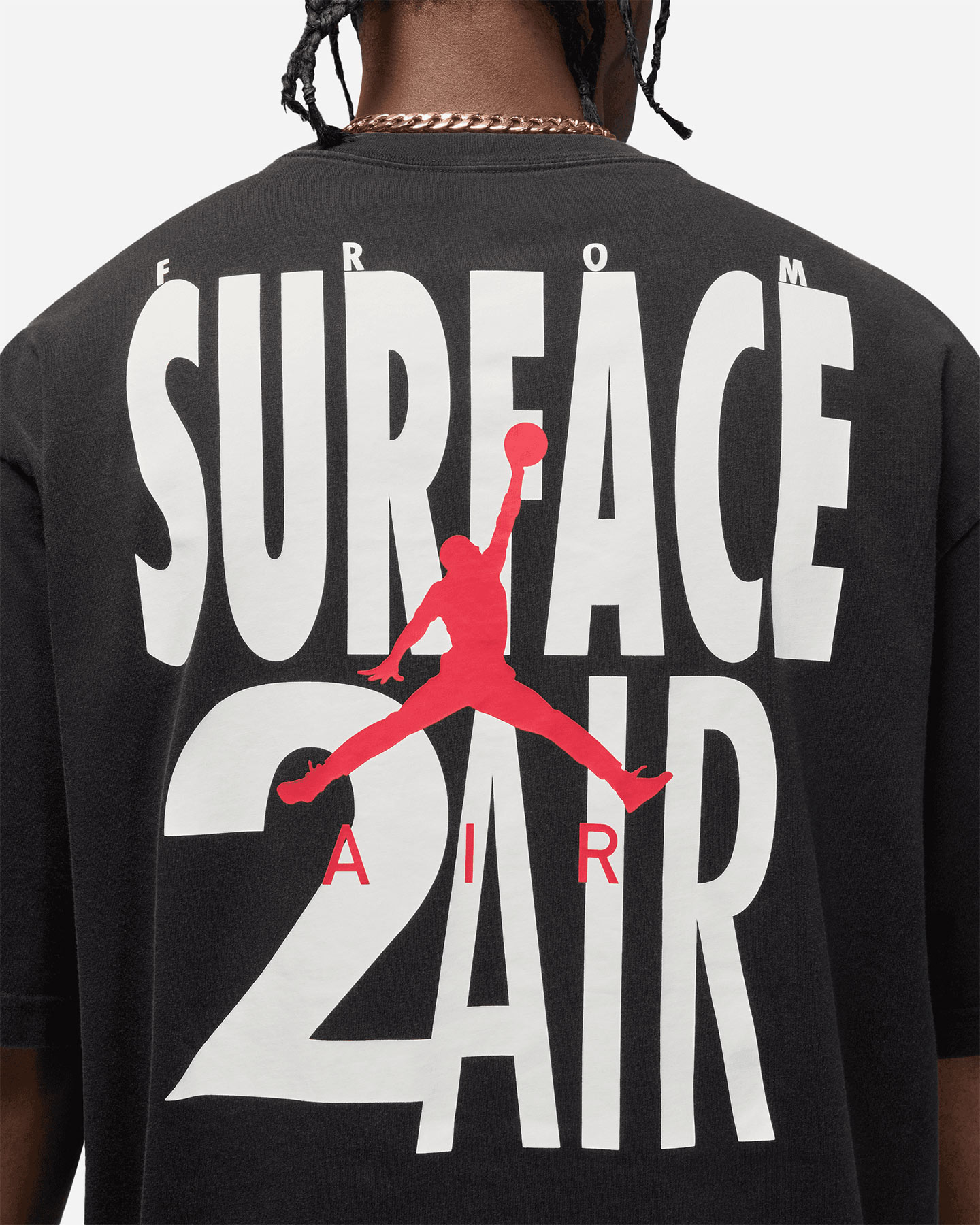 T-shirt NIKE JORDAN 2AIR RING M - Nero - 5 | Cisalfa Sport