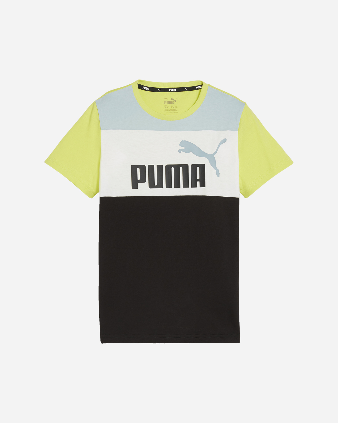 T-shirt PUMA COLOR BLOCK JR - Azzurro - 0 | Cisalfa Sport
