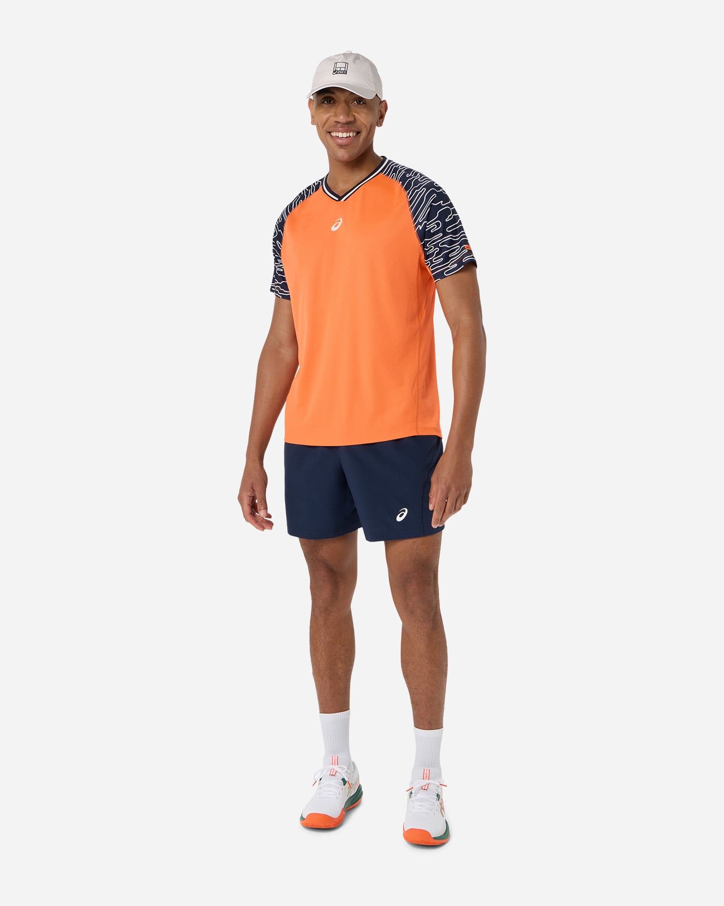 T-shirt tennis ASICS PADEL COURT M - Arancione - 3 | Cisalfa Sport