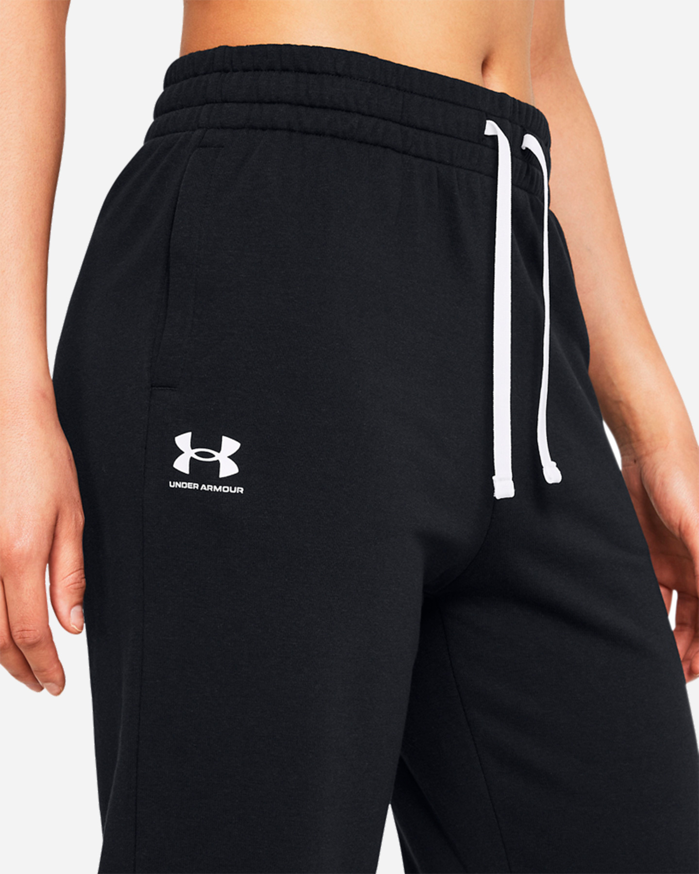 Pantalone UNDER ARMOUR BASIC W - Nero - 5 | Cisalfa Sport